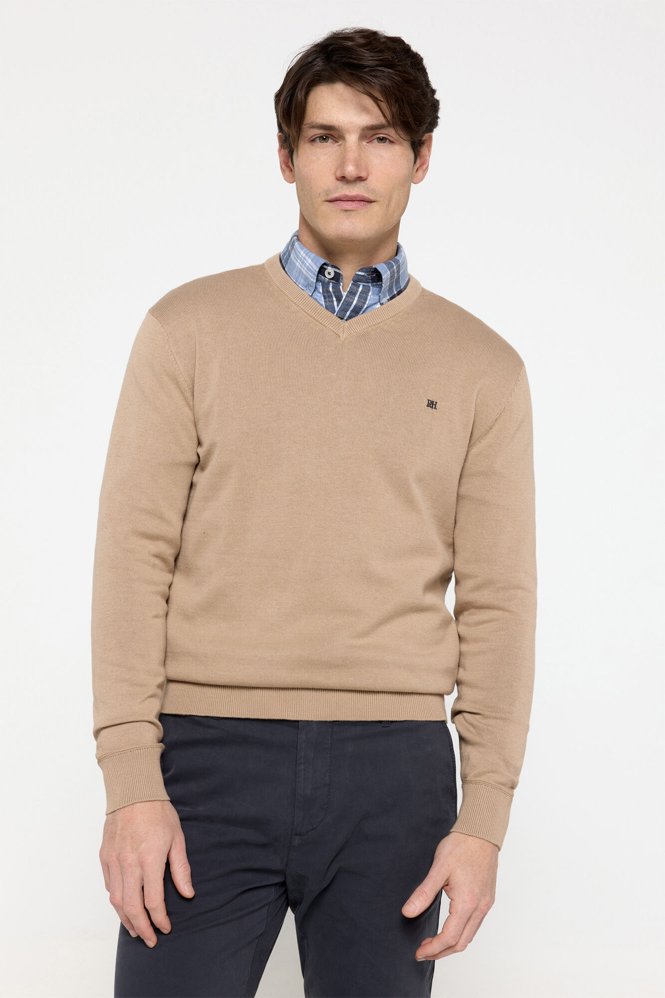 Pedro del Hierro Jersey B&aacute;sico Cuello Pico Pedro del Hierro