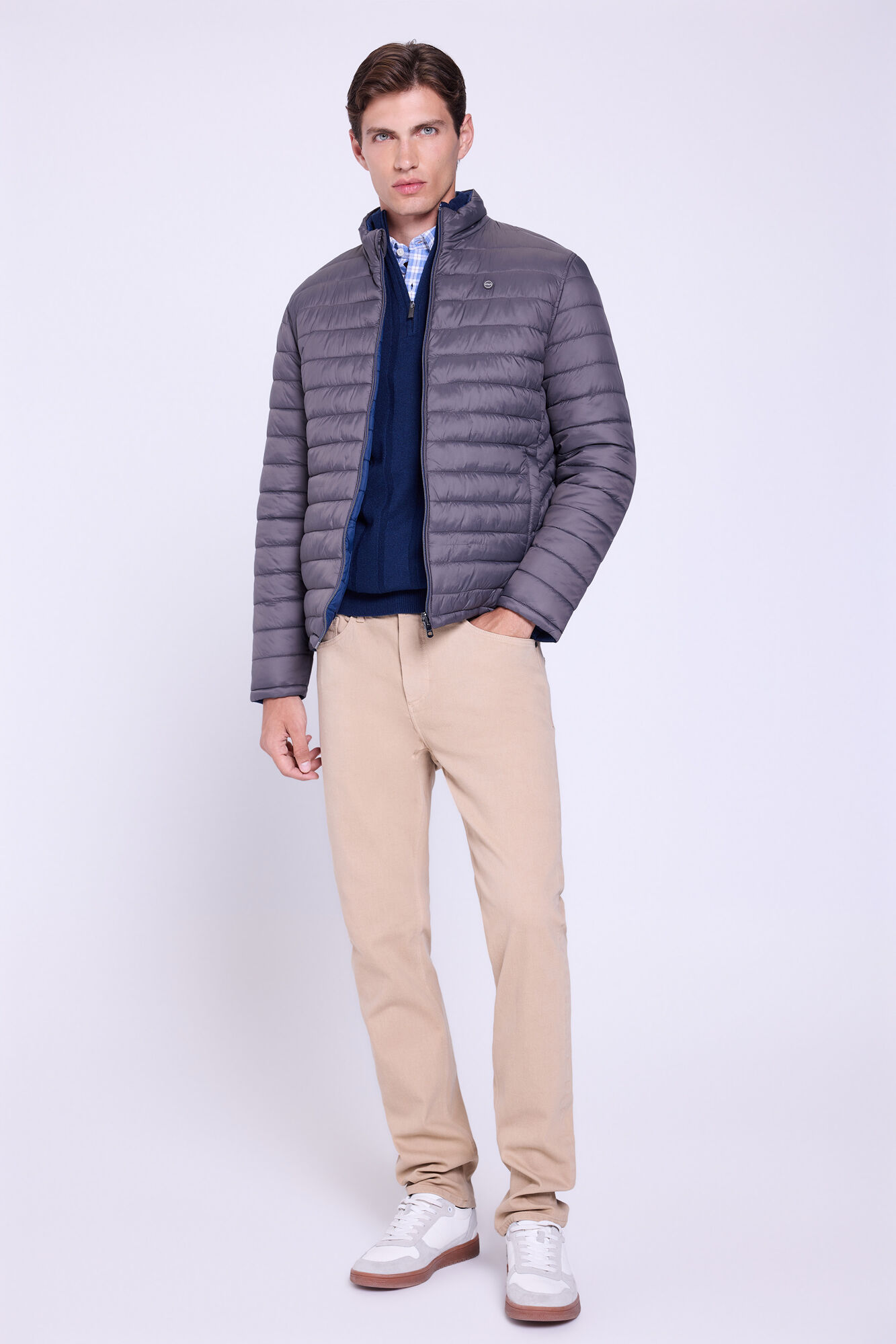 Milano Chamarra reversible ultraligera Gris Oscuro
