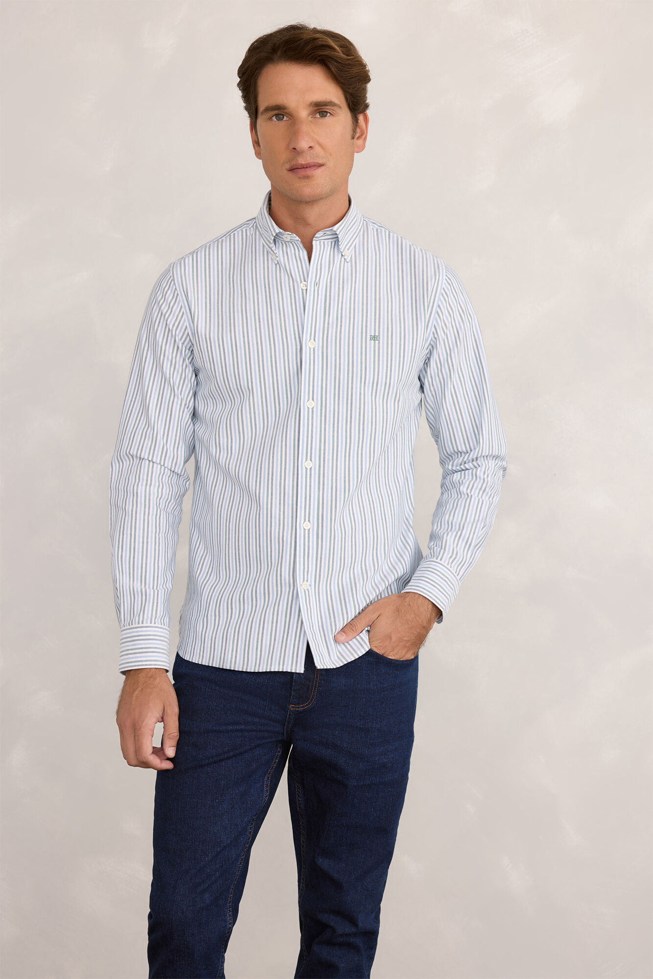 Pedro del Hierro Camisa deportiva a rayas