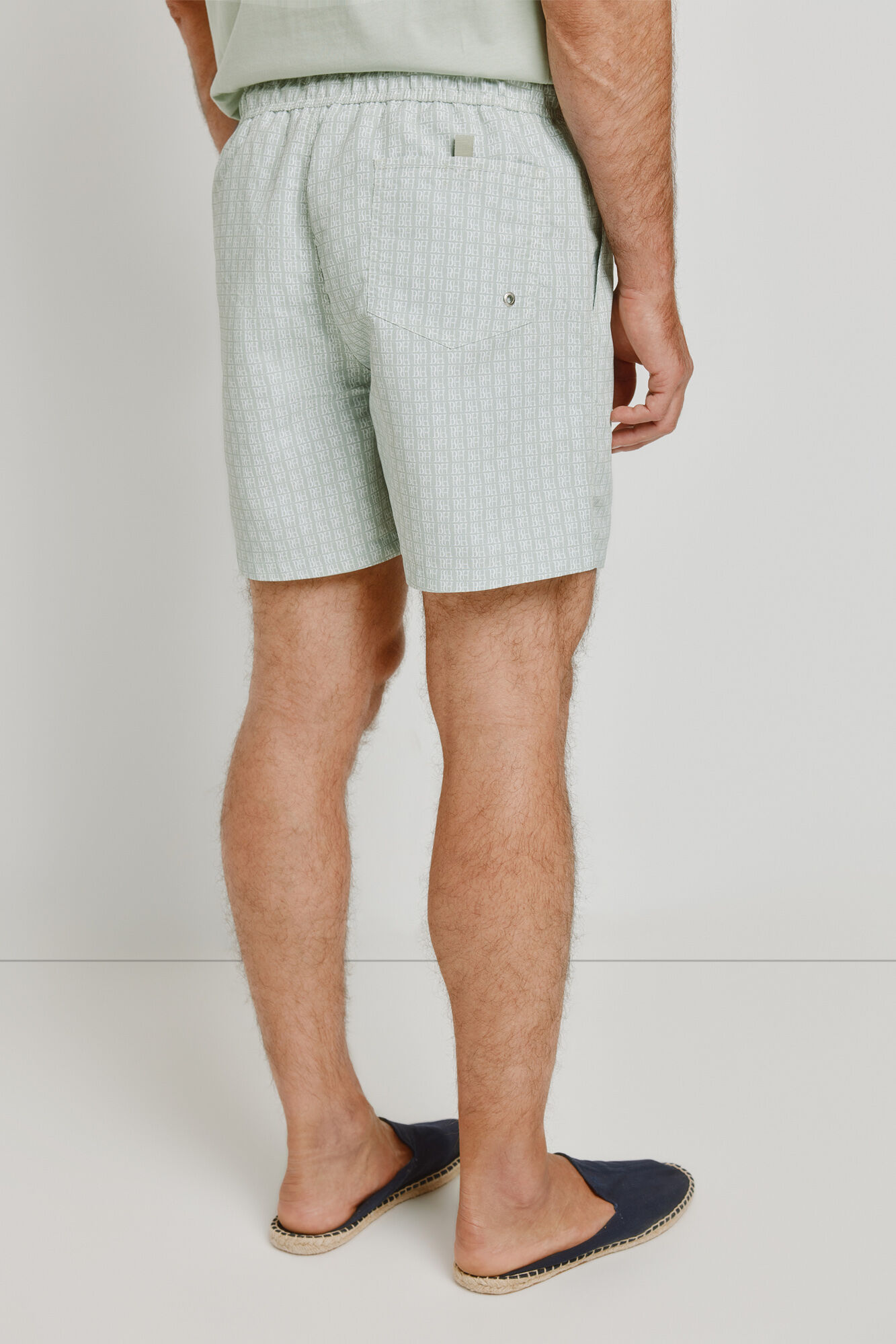 Pedro del Hierro Traje de ba&ntilde;o con logos Kaki