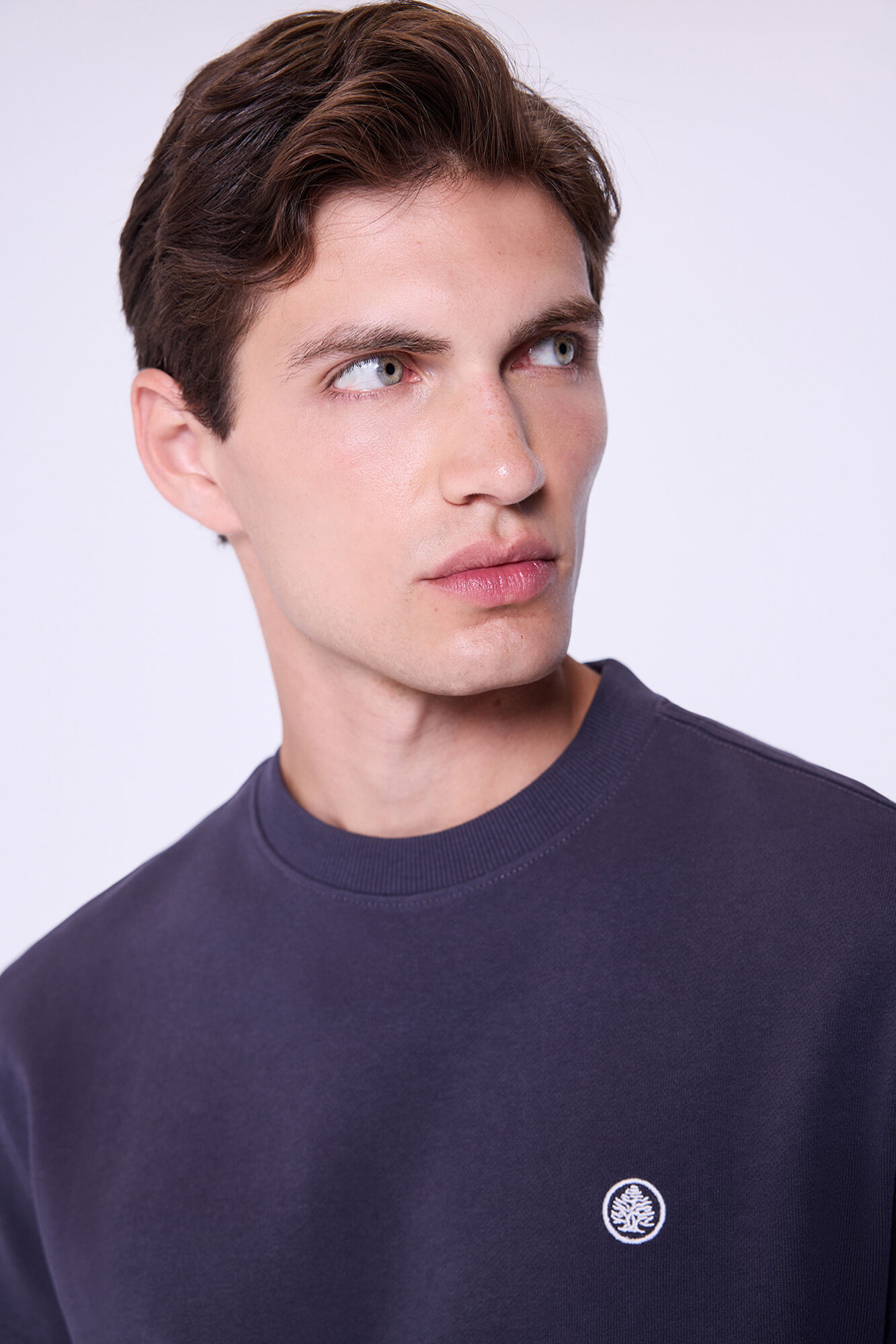 Springfield Sudadera con cuello redondo ajustado y logo