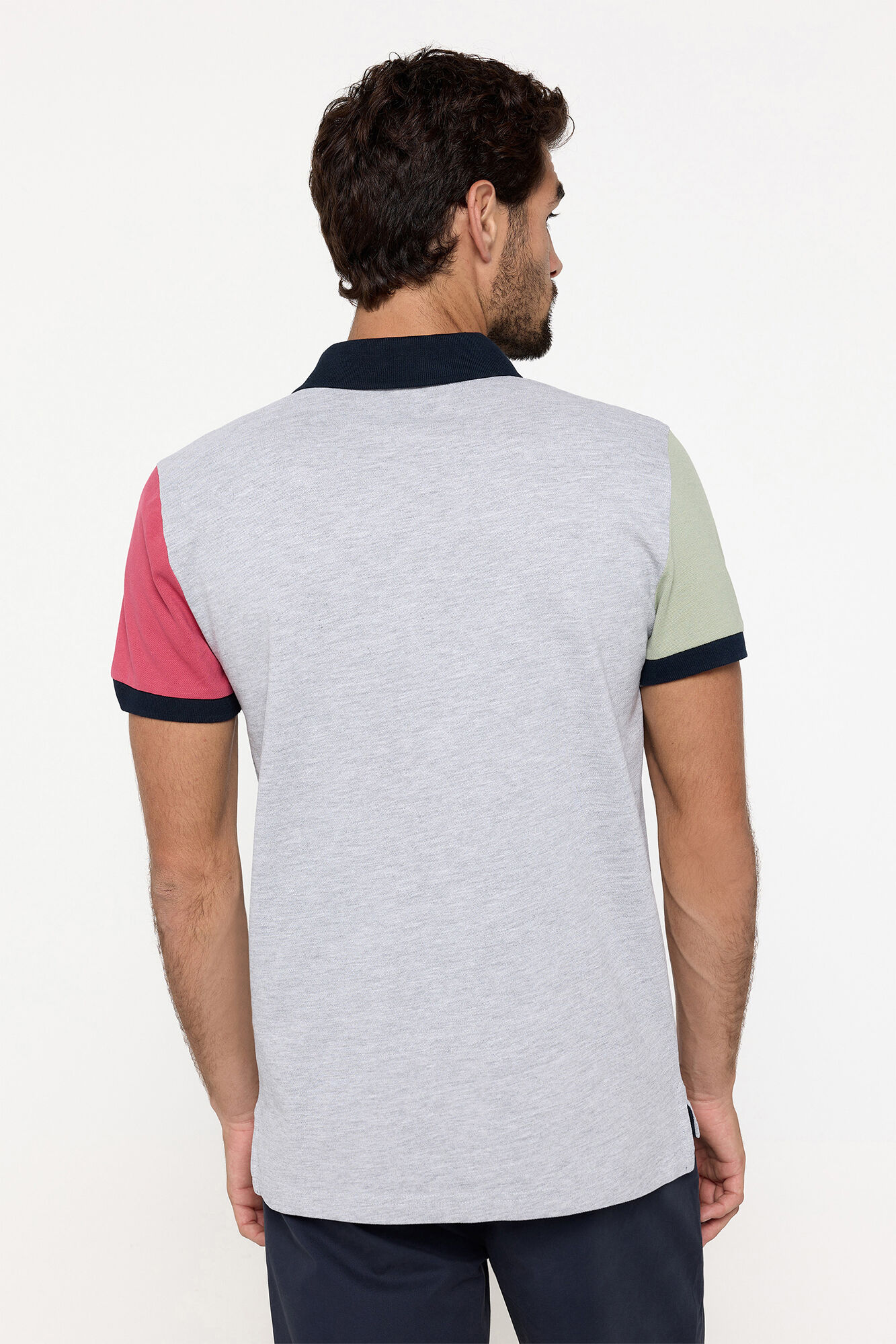 Milano Polo arlequ&iacute;n parches Gris