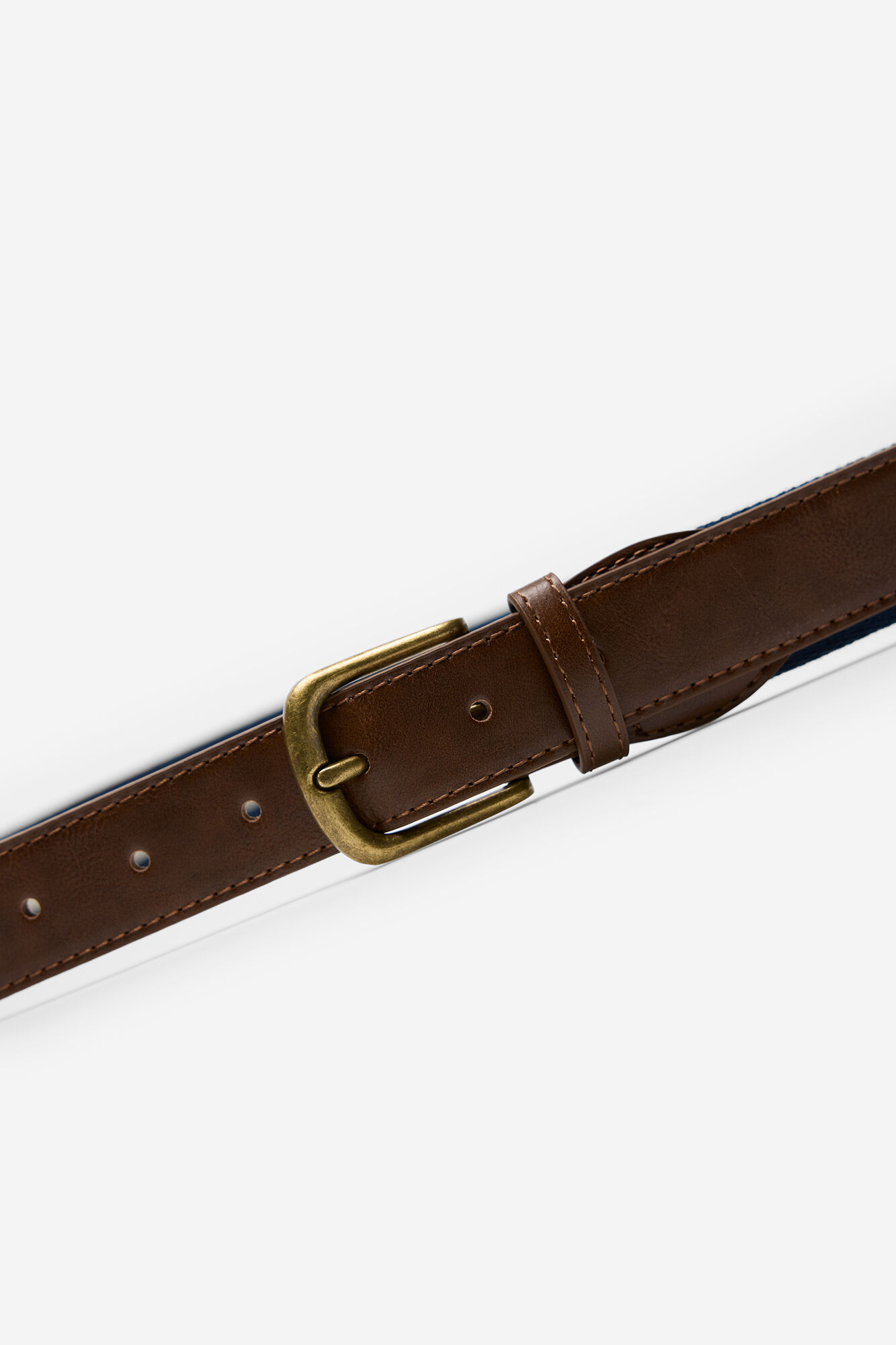 Milano Cintur&oacute;n el&aacute;stico rayas Beige