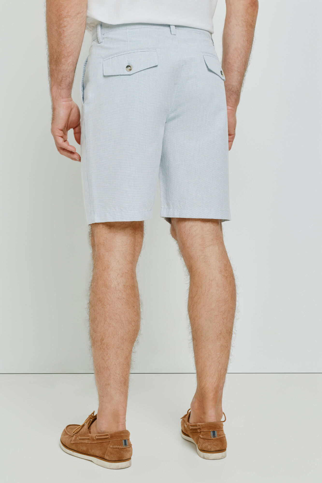 Milano Bermudas microestructura Azul