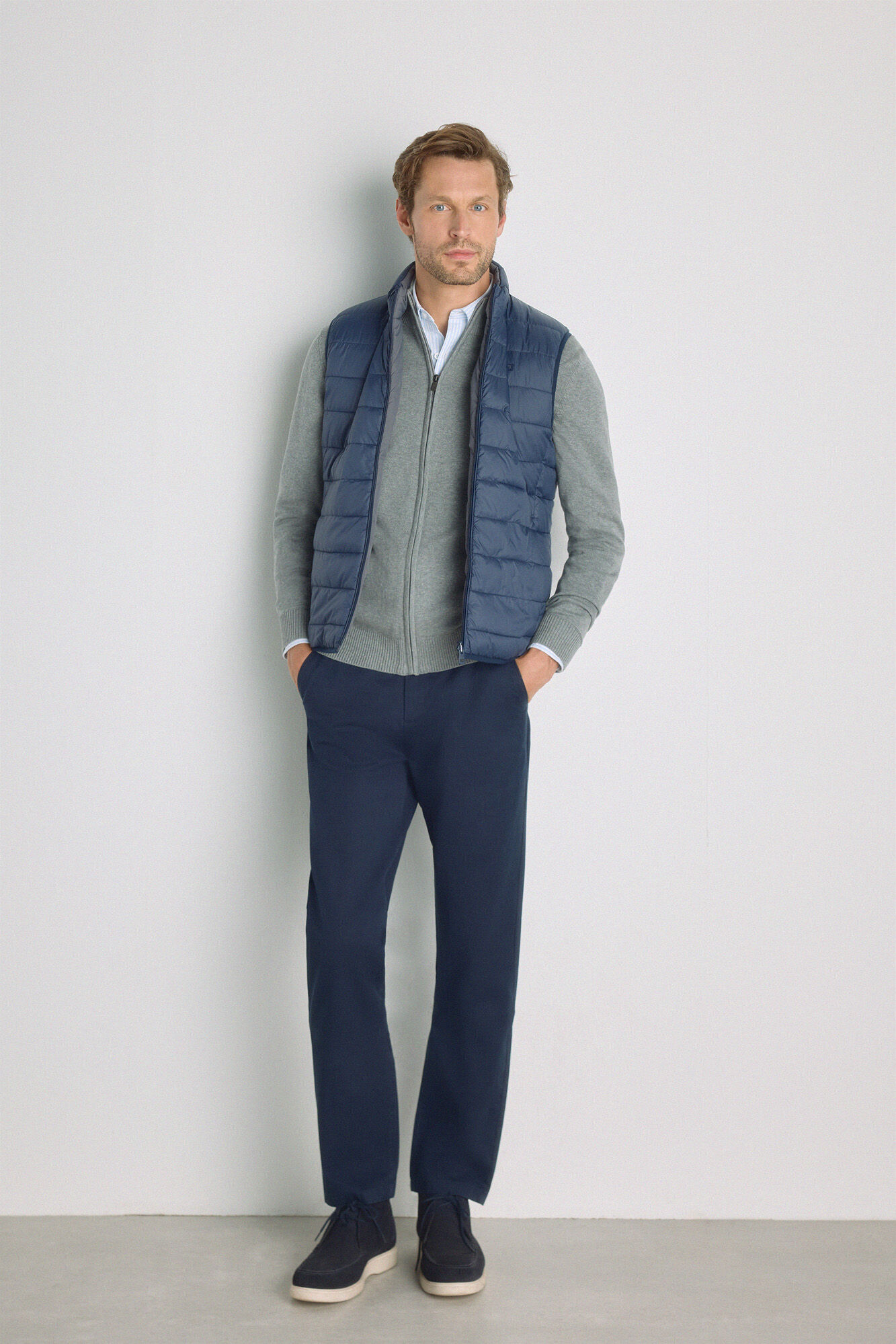 Milano Chaleco acolchado ultralight Navy