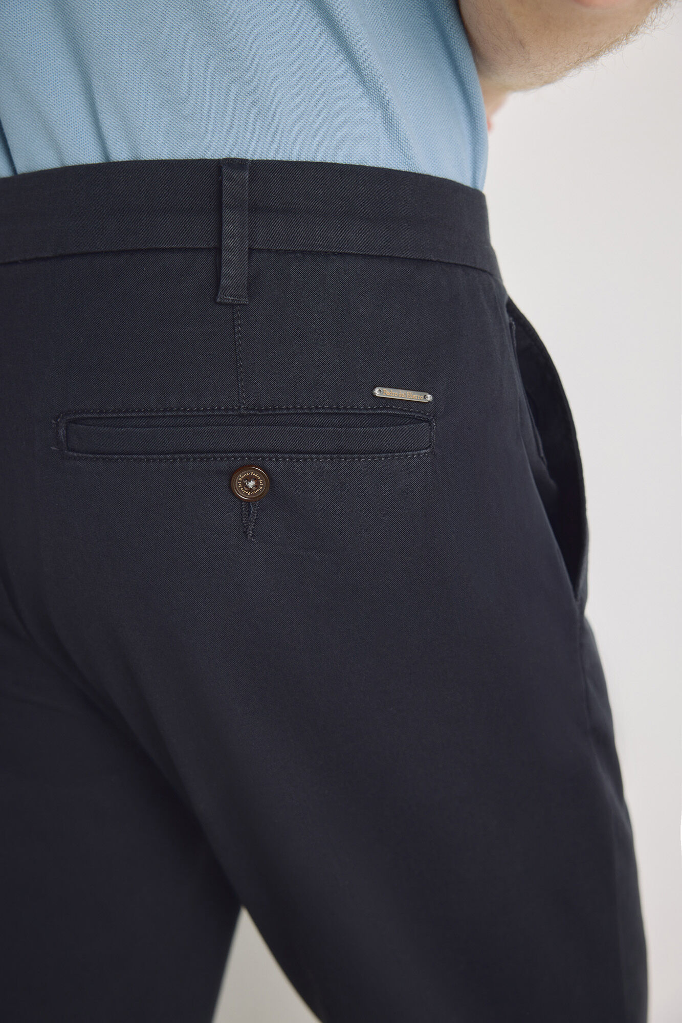 Pedro del Hierro Pantal&oacute;n chino slim fit Navy