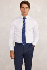 Pedro del Hierro Camisa de vestir de popel&iacute;n a cuadros Azul Oscuro