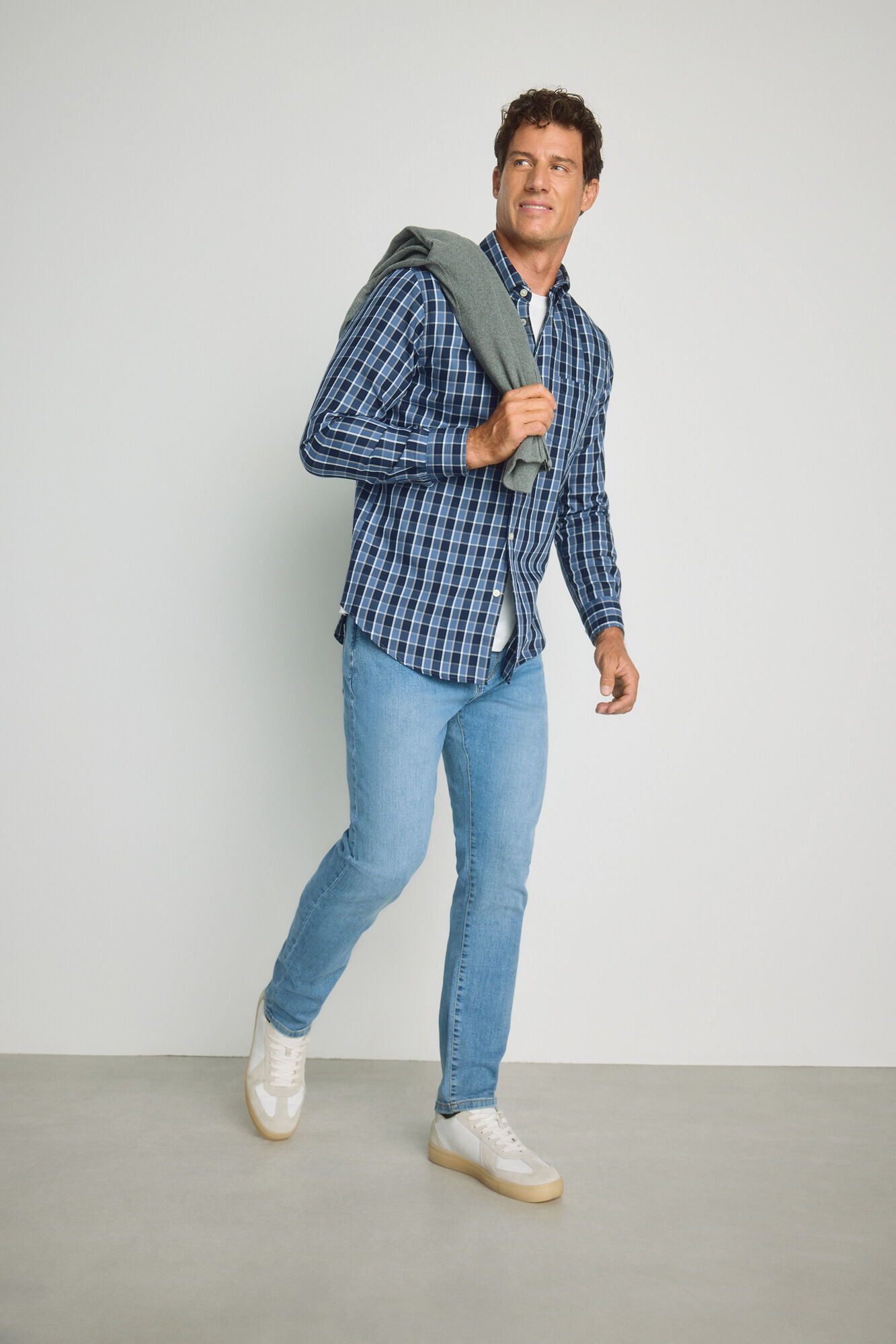Milano Camisa de cuadros manga larga