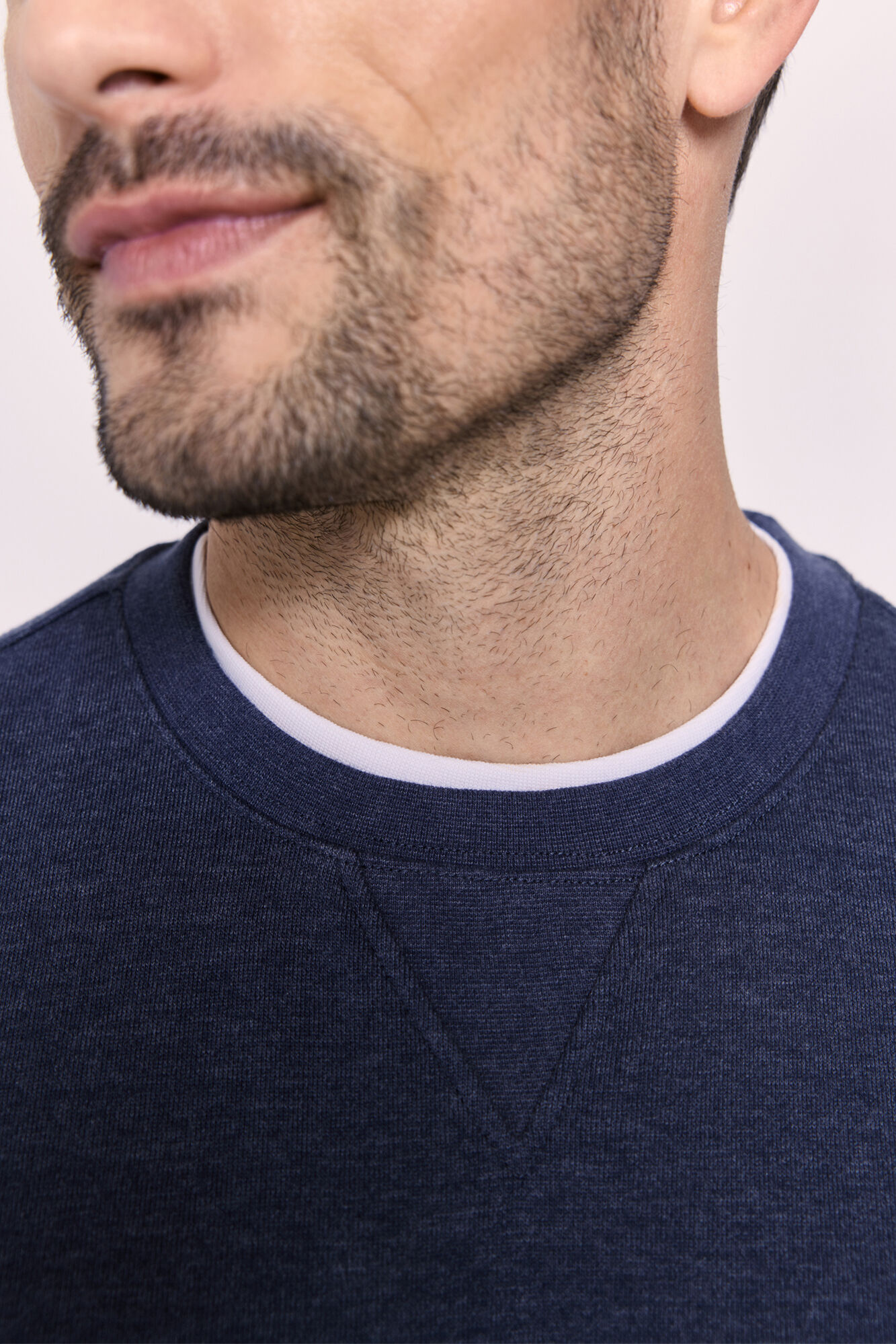 Milano Sudadera cuello redondo con logo Navy