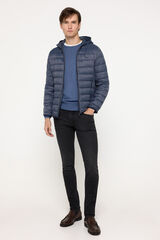 Milano Chaqueta Acolchada Capucha Gris