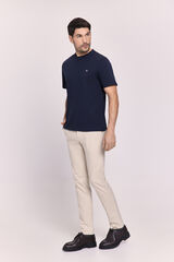Pedro del Hierro Playera b&aacute;sica con logo bordado Navy