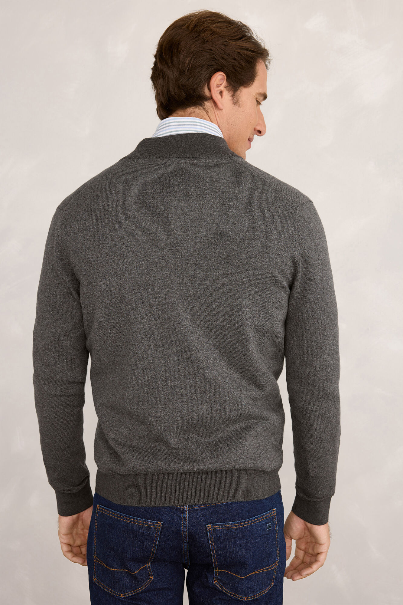 Pedro del Hierro C&aacute;rdigan bicolor Gris Oscuro