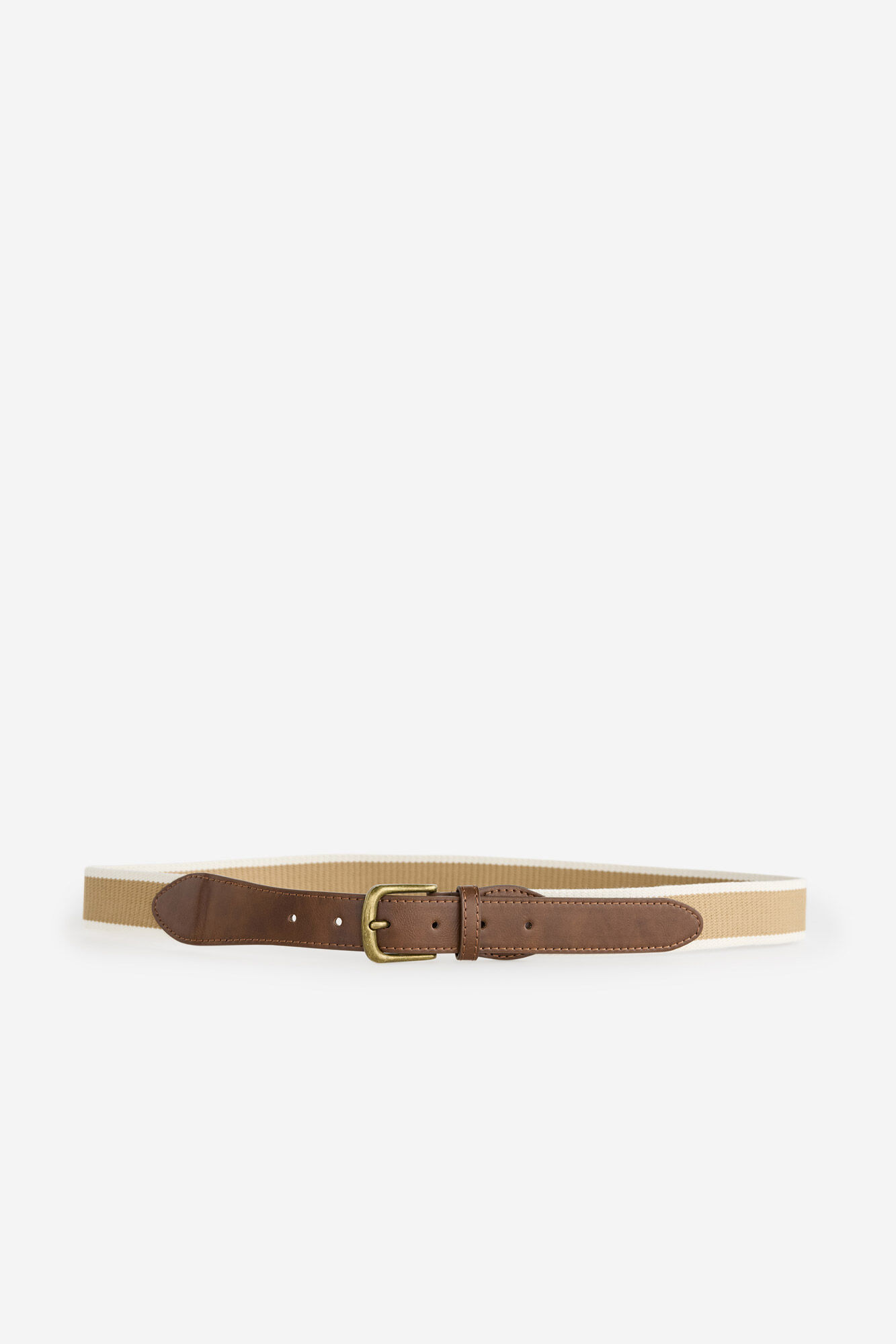 Milano Cintur&oacute;n canvas beige