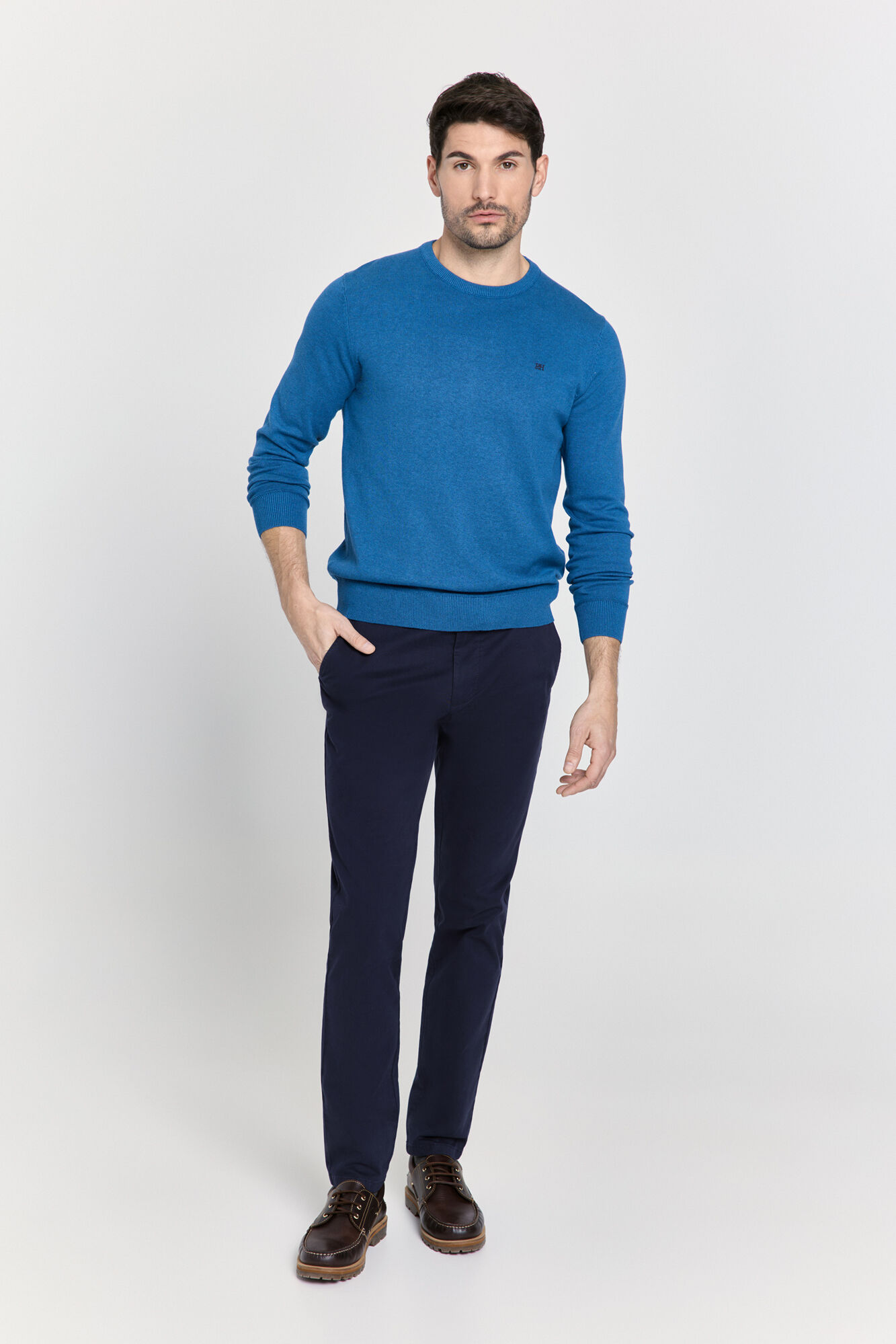 Pedro del Hierro Su&eacute;ter cuello redondo ajustado