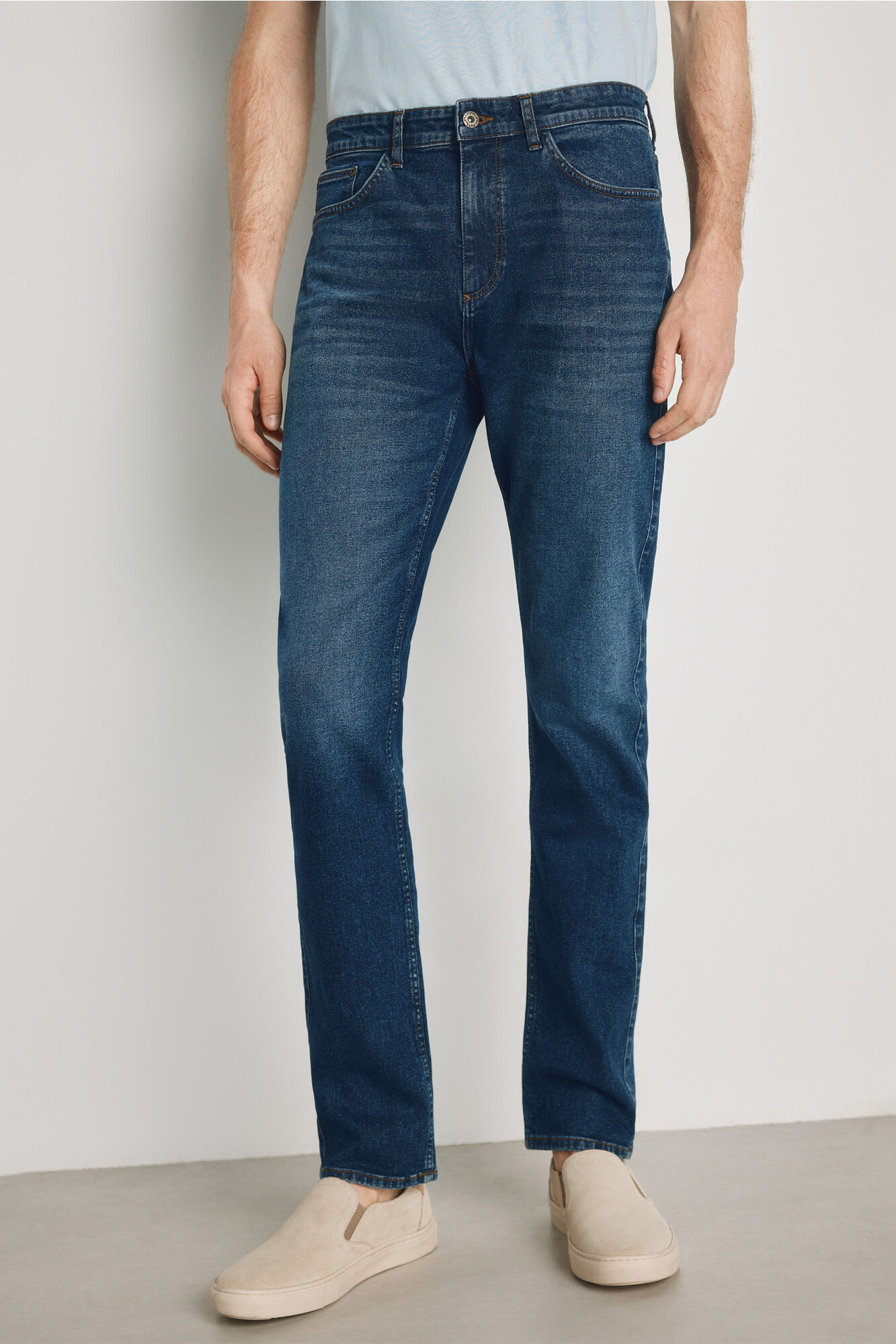 Milano Pantal&oacute;n de mezclilla slim fit