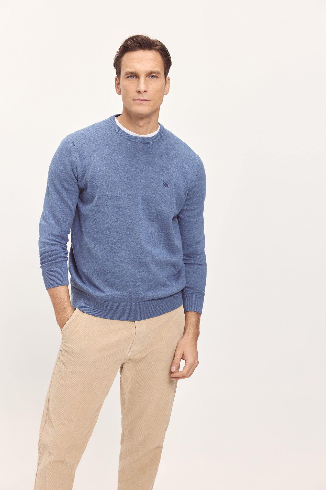 Springfield Jersey B&aacute;sico Cuello Caja Azul