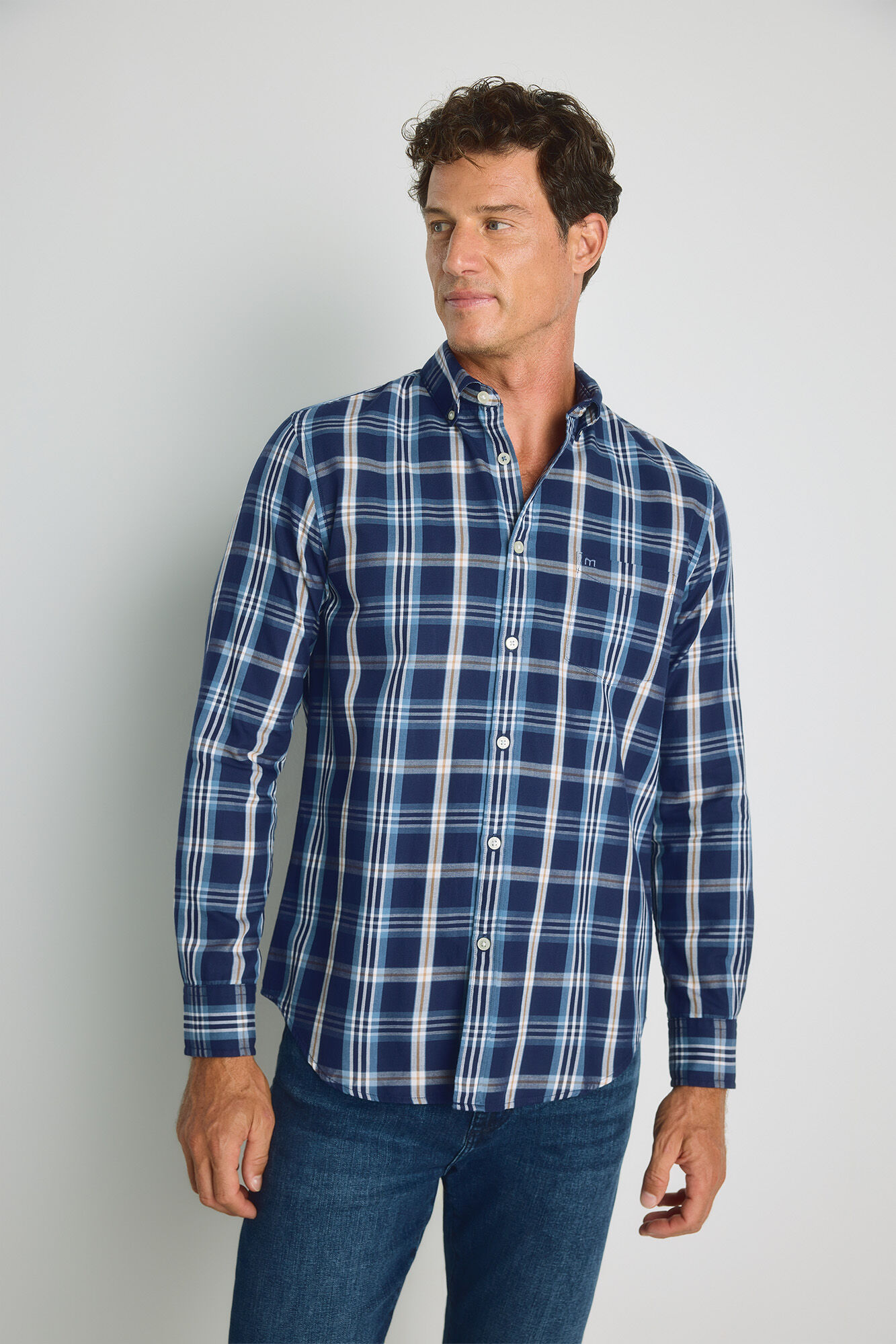 Milano Camisa de cuadros manga larga