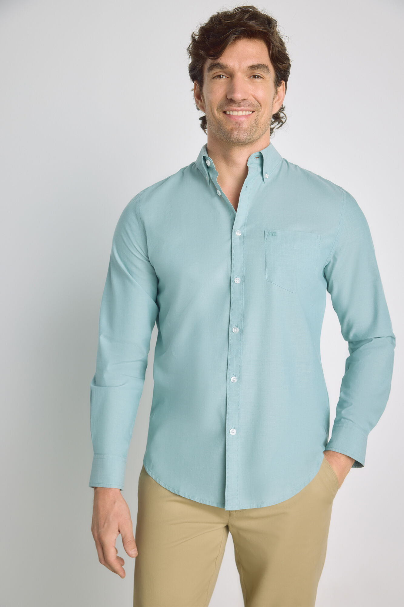 Milano Camisa lisa de manga larga