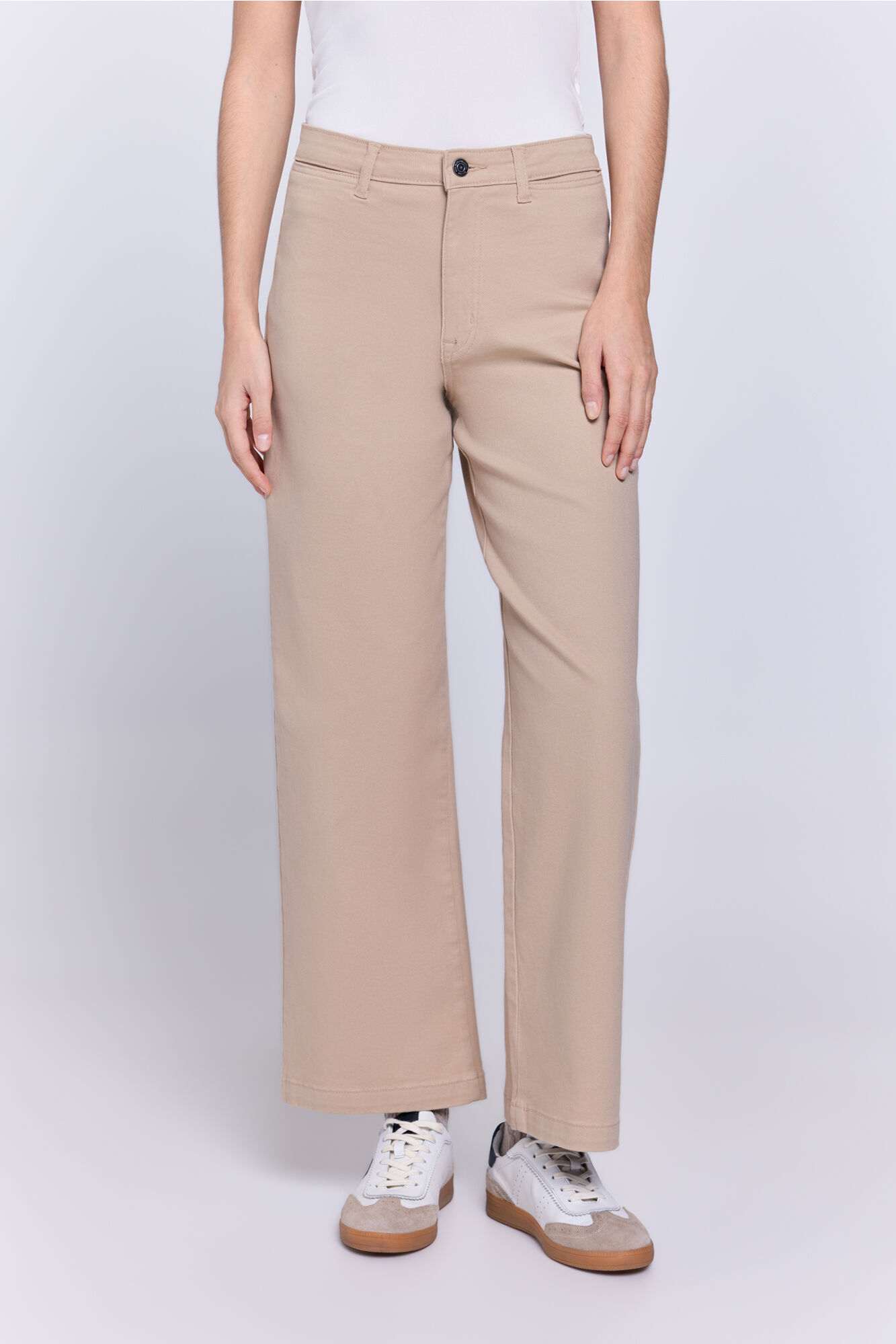 Milano Pantal&oacute;n sarga color pierna ancha