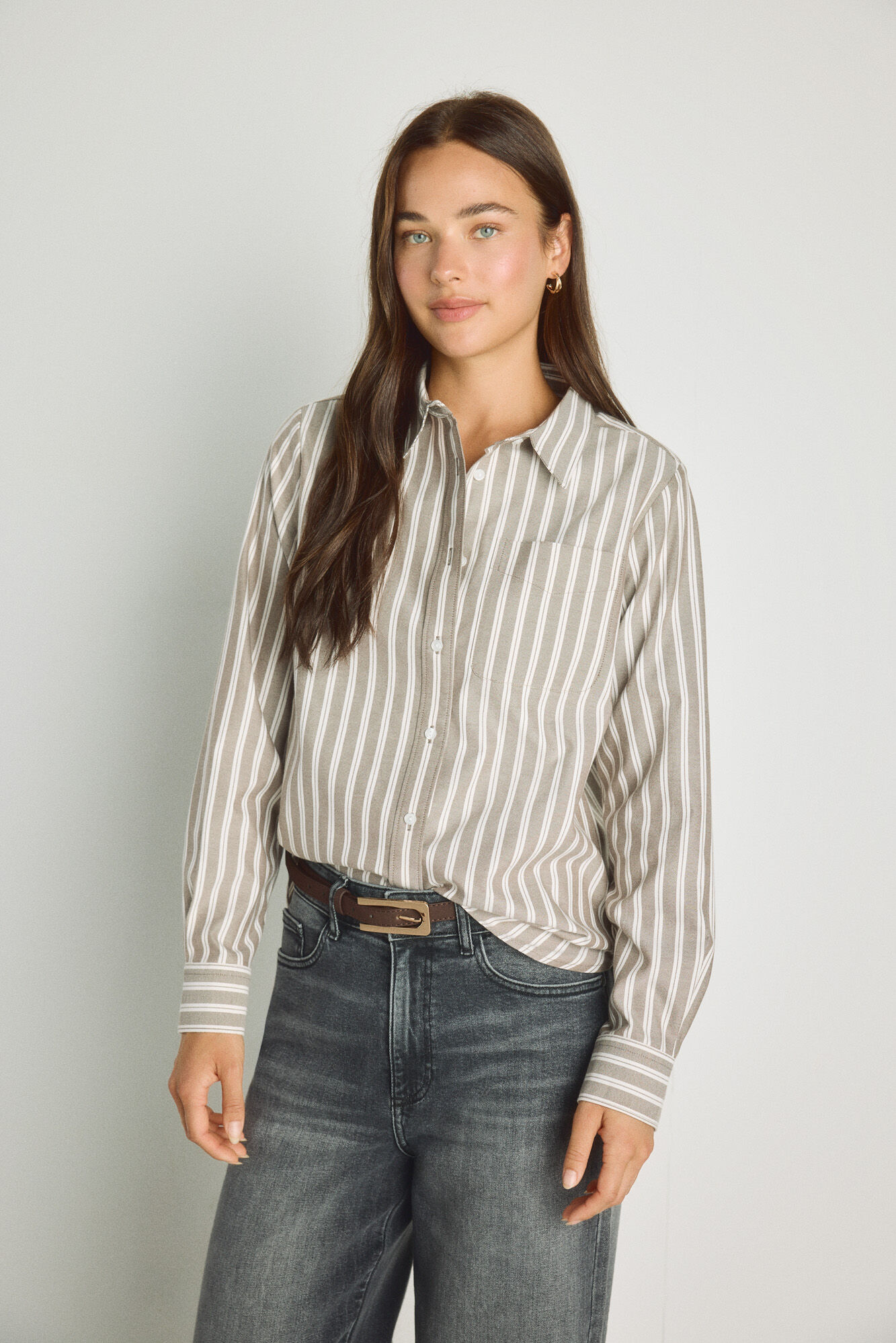 Milano Camisa oxford Gris