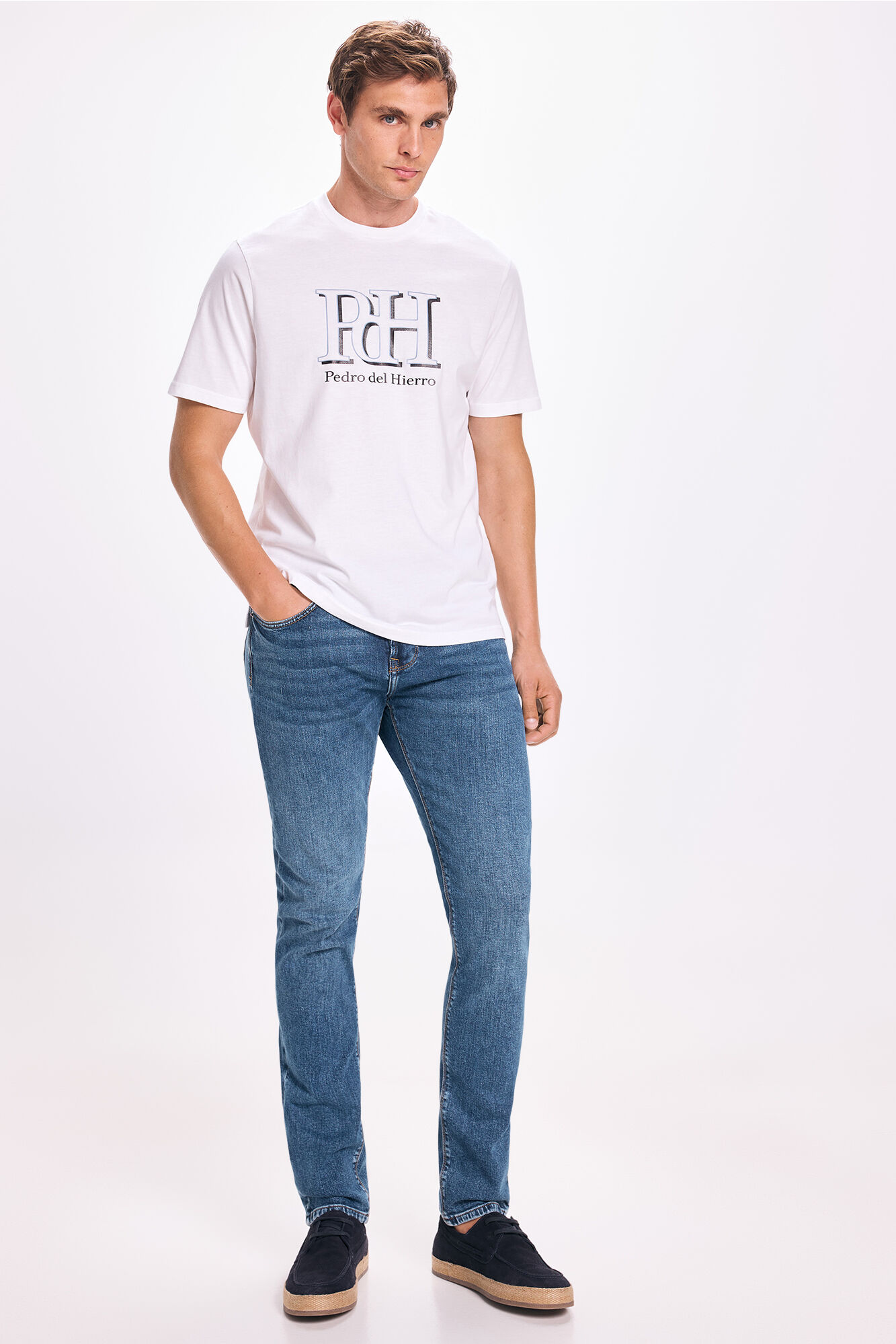 Pedro del Hierro Playera con el logo grande de PDH