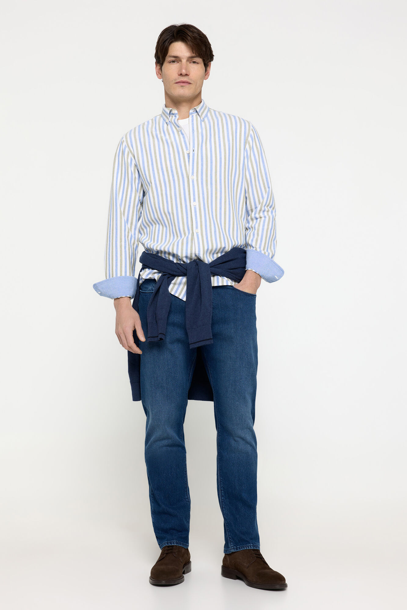 Milano Camisa Oxford Rayas