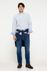 Milano Camisa Oxford Rayas Verde