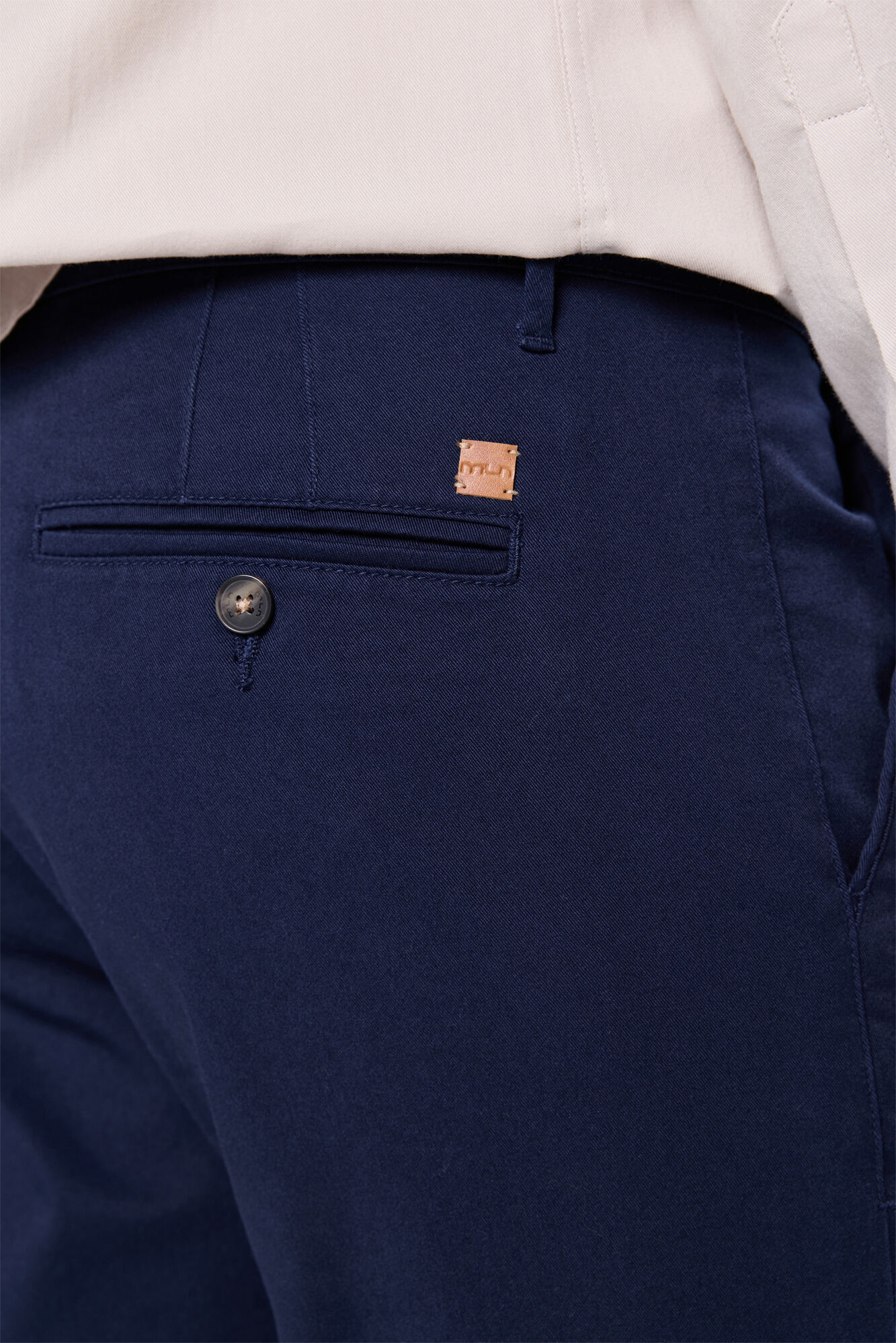 Milano Chinos lisos y liso Navy