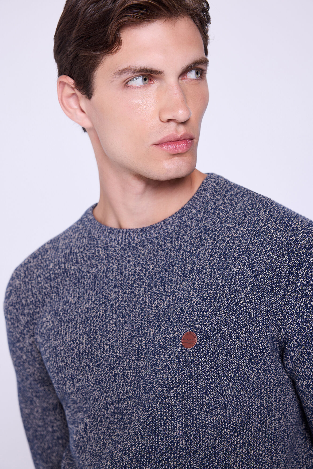 Springfield Jersey b&aacute;sico de cuello redondo  Navy
