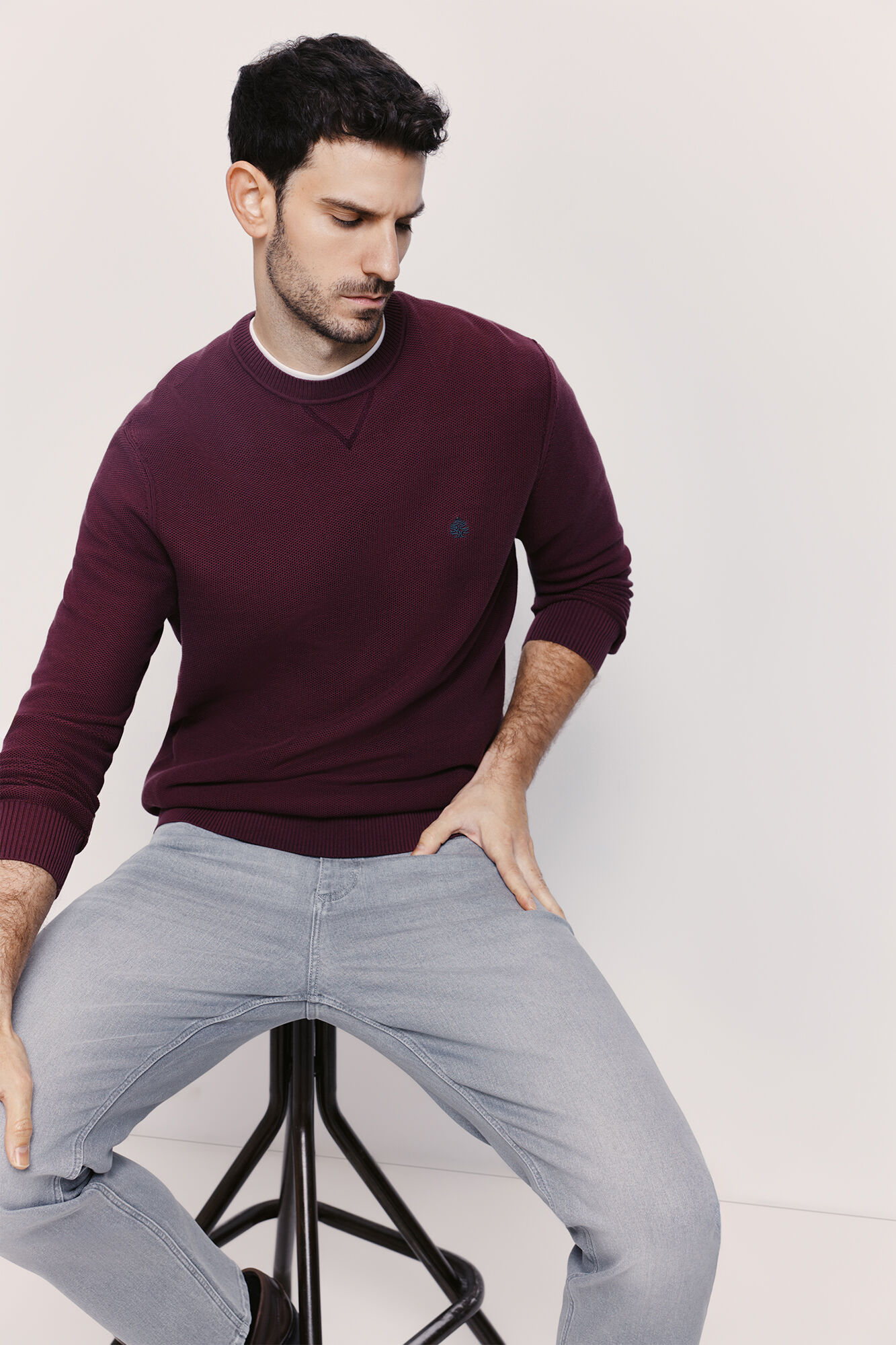 Springfield Su&eacute;ter cuello redondo ajustado