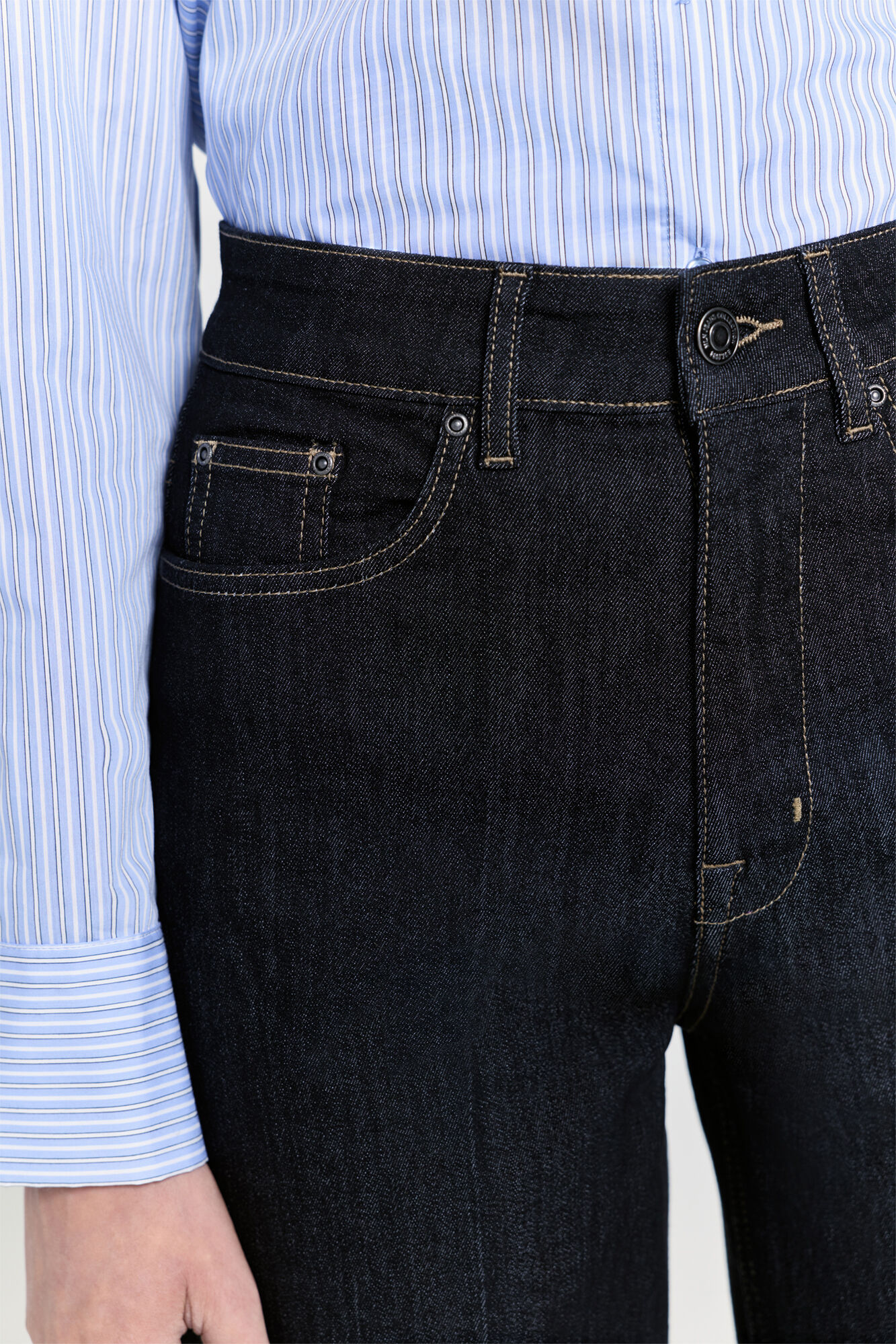 Milano Jeans de pernera ancha Gris Oscuro