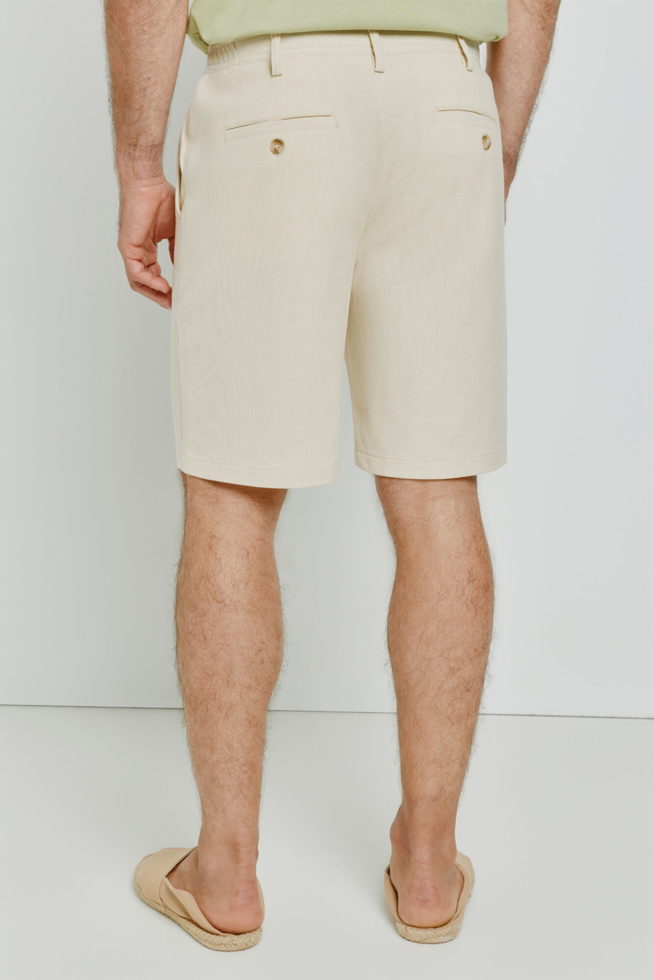 Milano Bermudas microestructura Beige