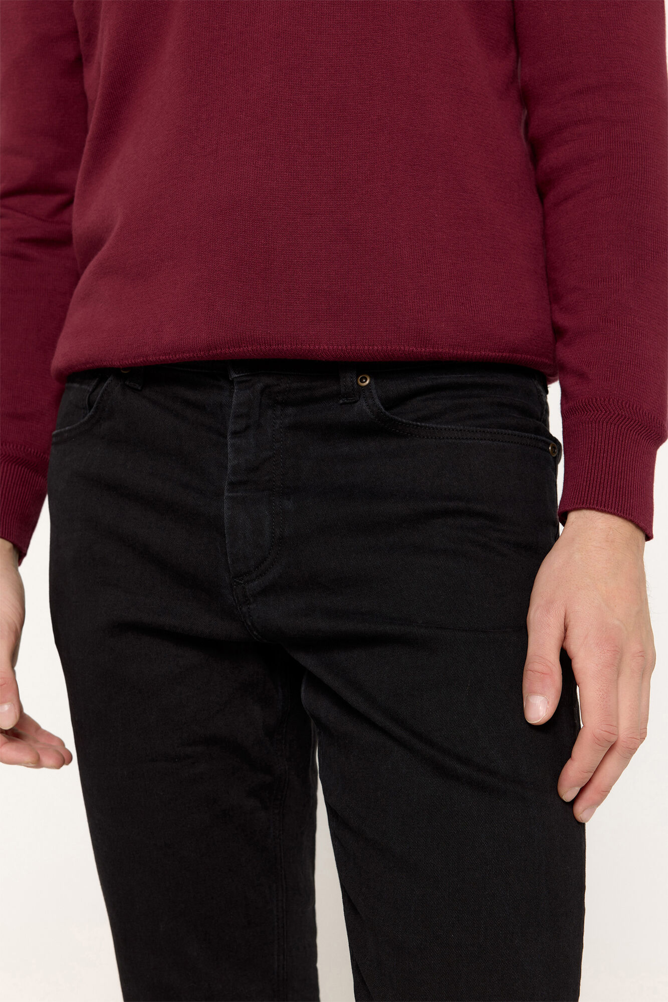 Milano Pantal&oacute;n Denim Slim Negro