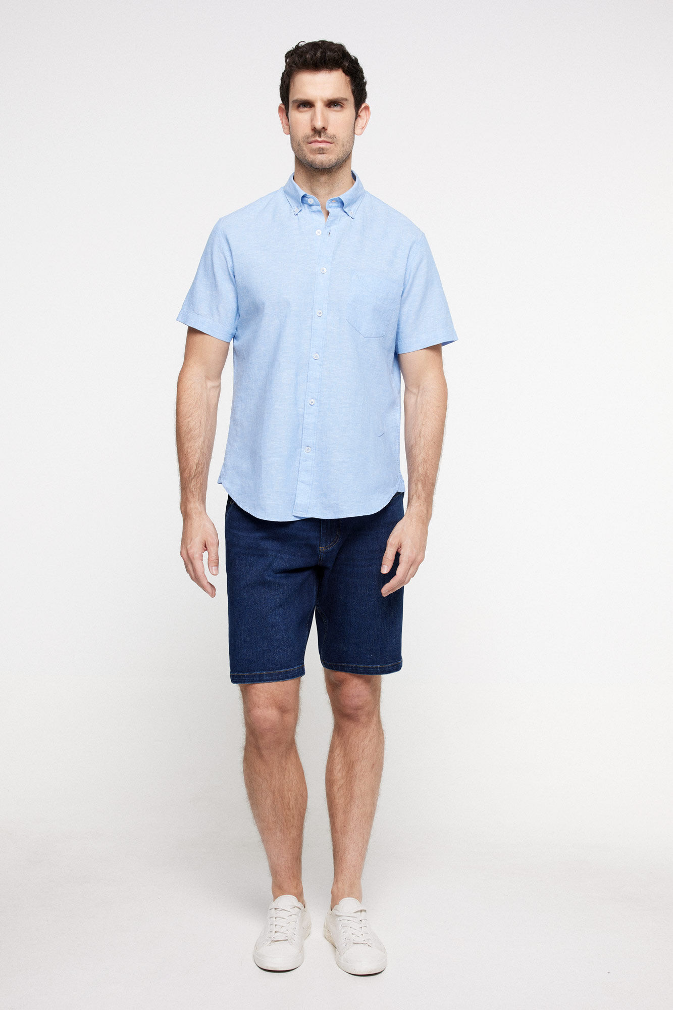 Pedro del Hierro Camisa Lino Lisa