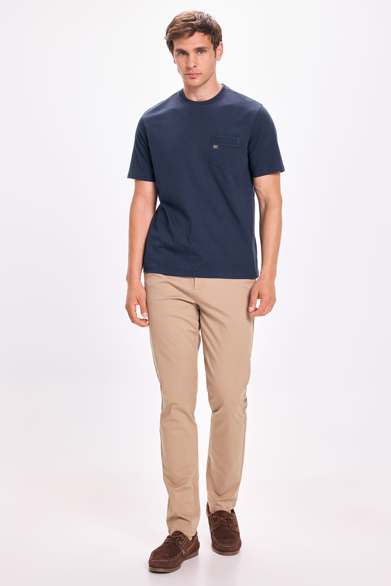 Pedro del Hierro Playera con orillo PDH Navy