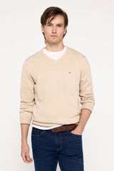 Milano Jersey cuello pico coderas Marfil