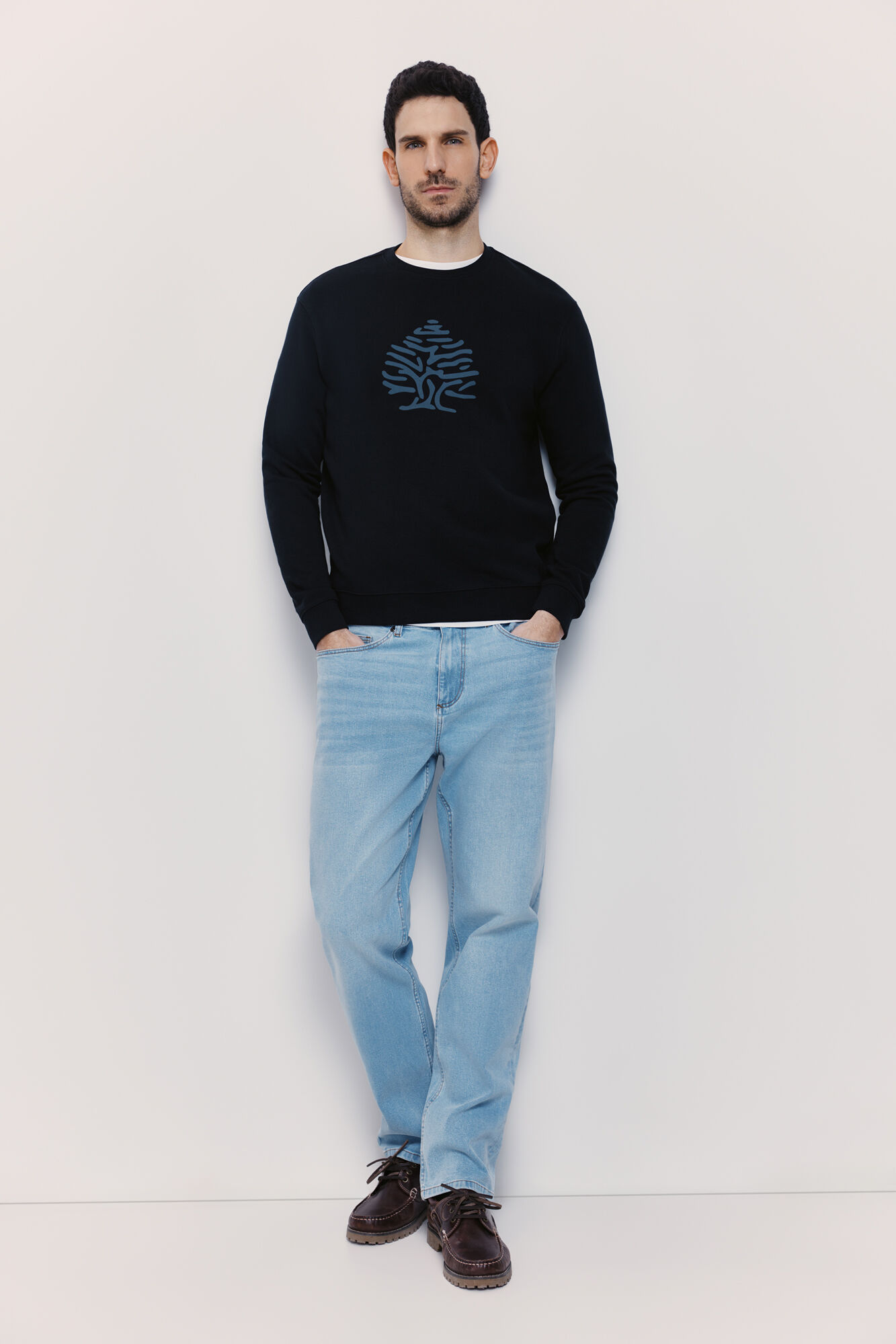 Springfield Sudadera cuello redondo con logo