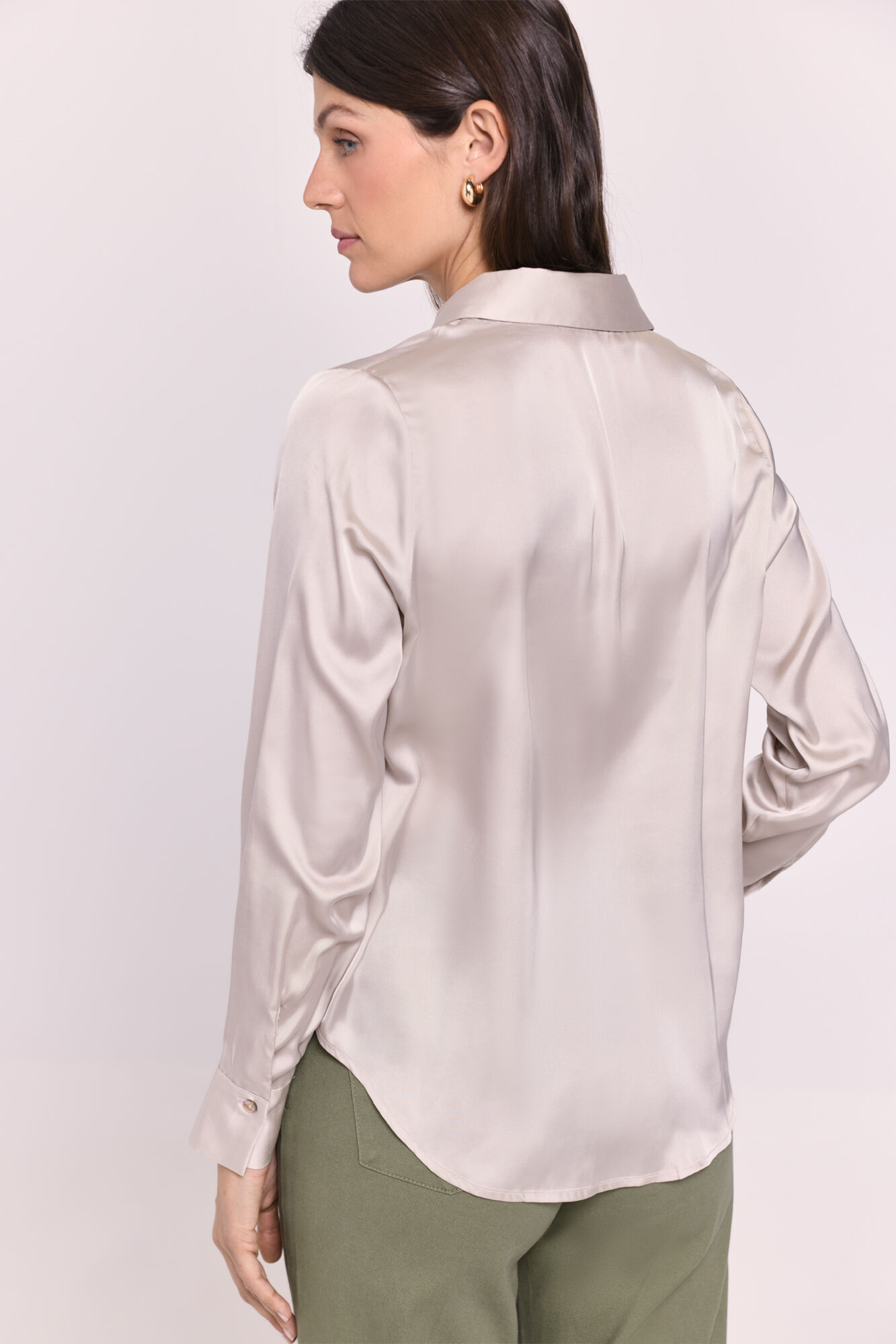 Milano Camisa con satinado Beige