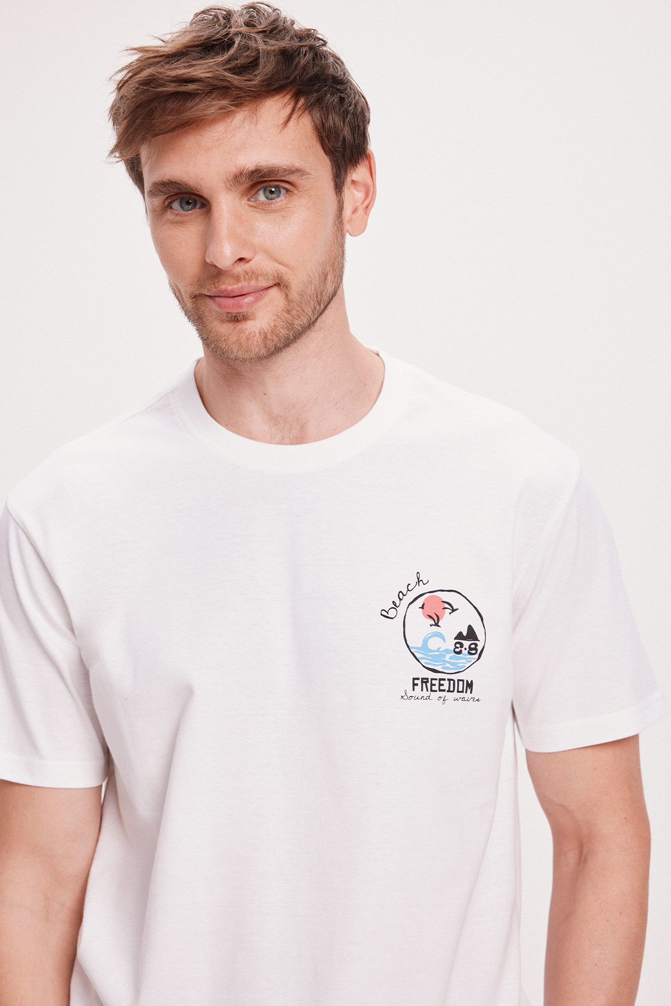 Milano Camiseta Estampada Blanco