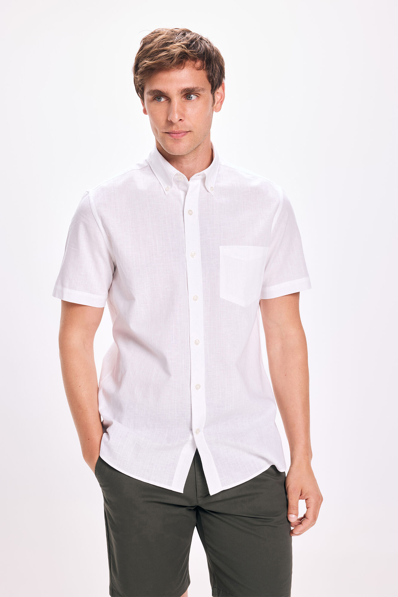 Pedro del Hierro Camisa de lino Pedro Del Hierro