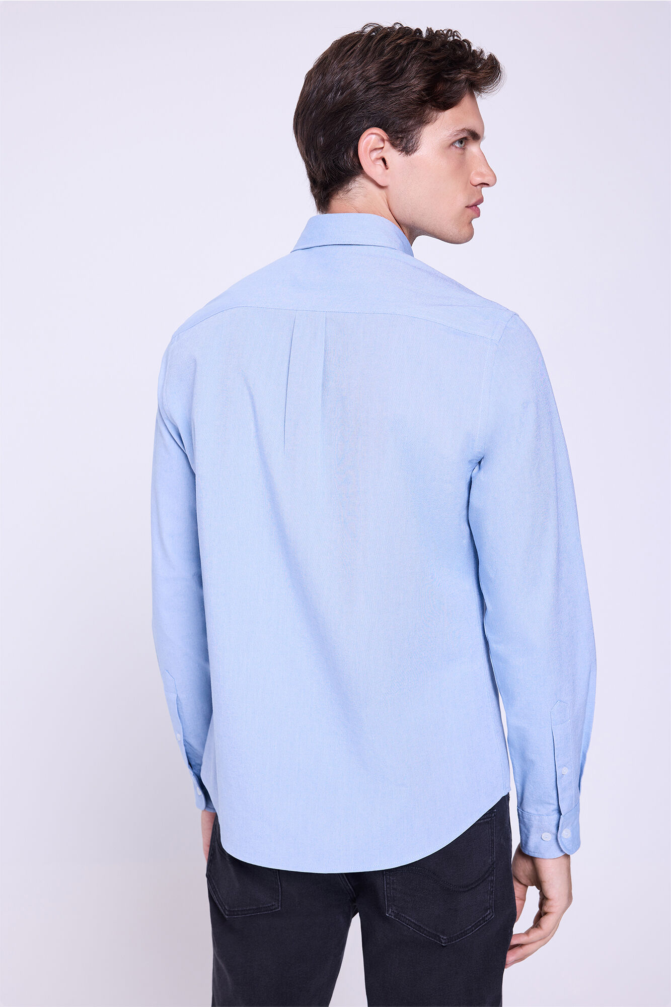 Springfield Camisa Oxford liso Azul