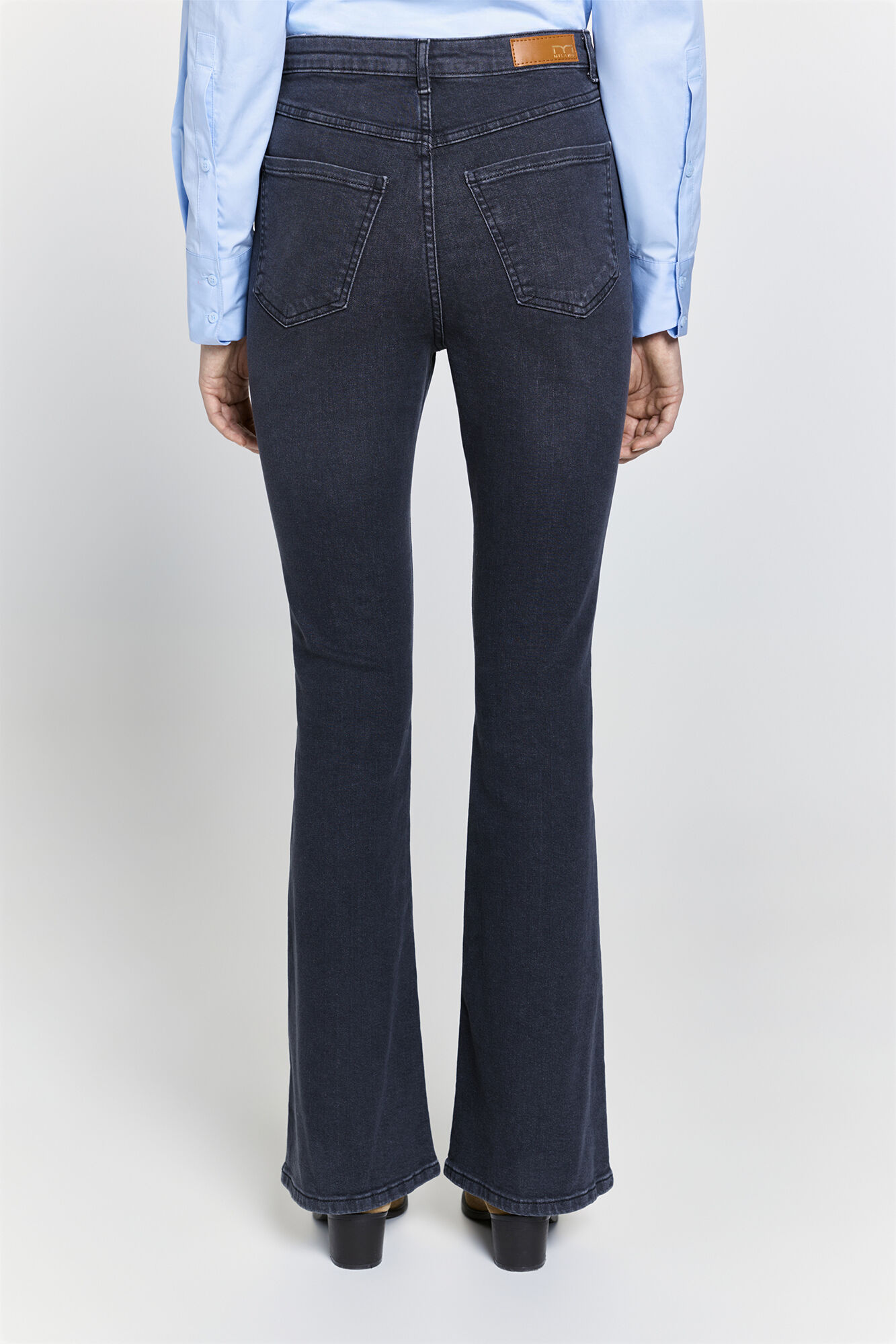 Milano Jeans de tiro alto Gris