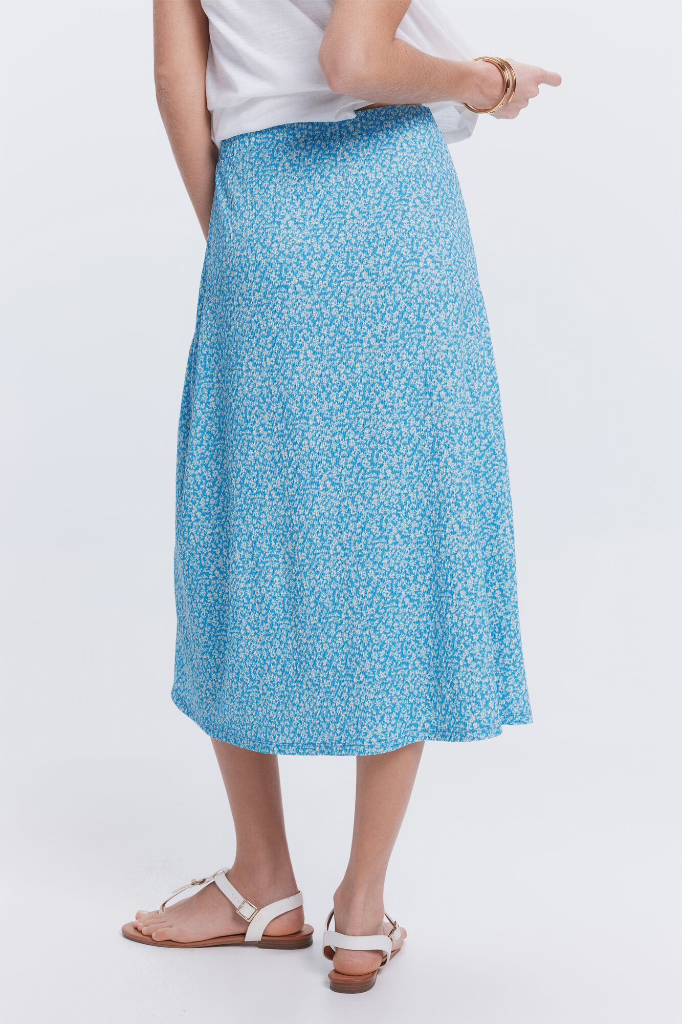Milano Falda midi circular Azul
