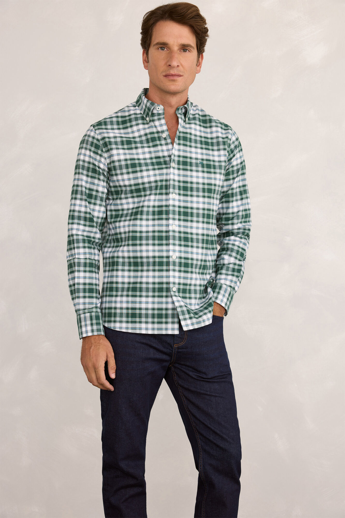 Pedro del Hierro Camisa deportiva a cuadros