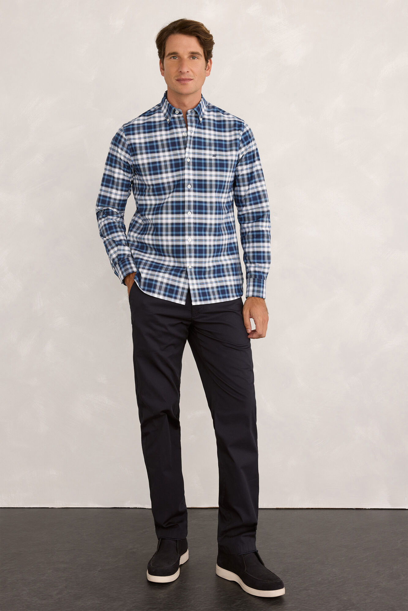 Pedro del Hierro Camisa deportiva a cuadros