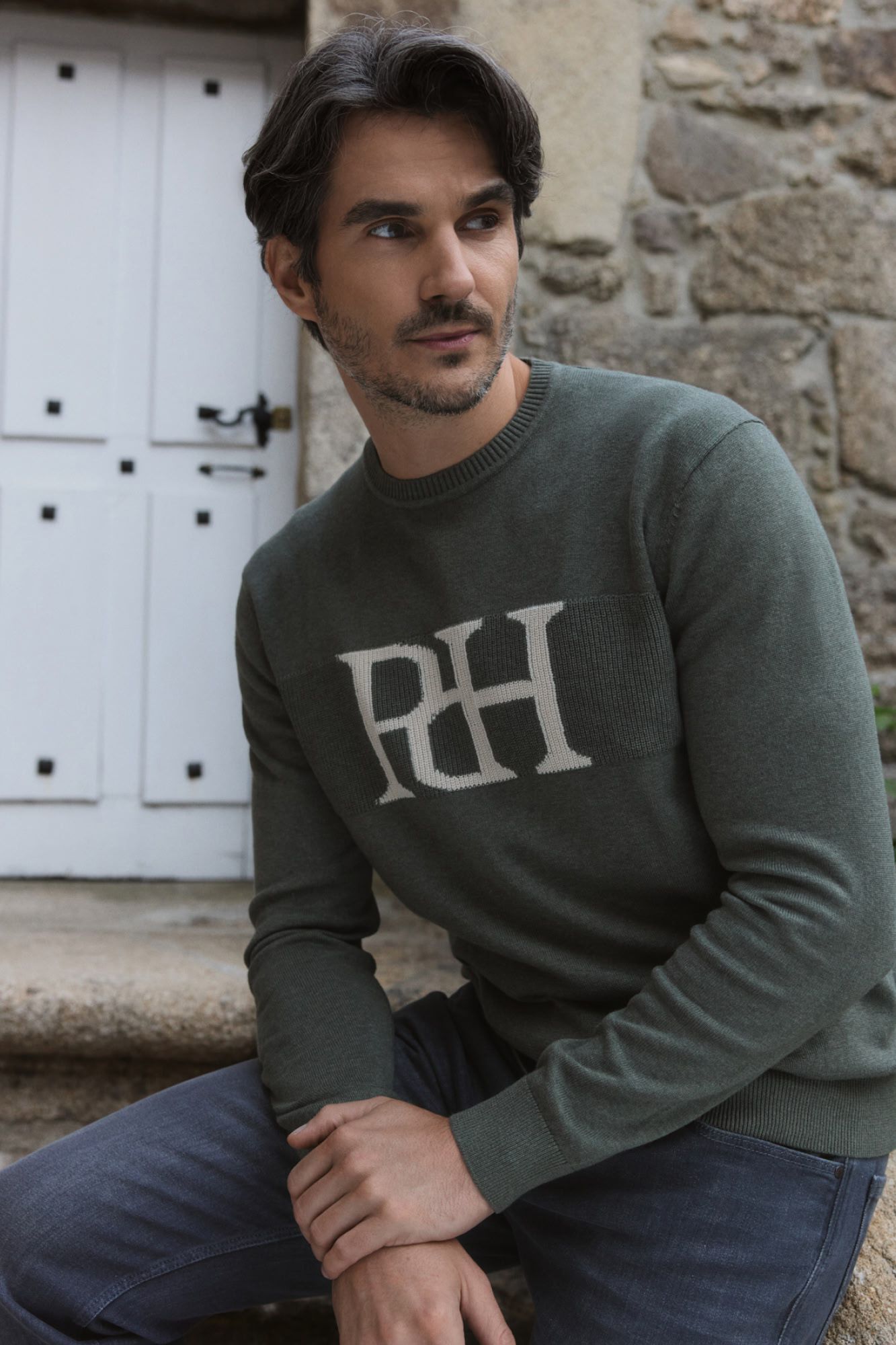 Pedro del Hierro Su&eacute;ter cuello redondo ajustado