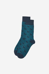 Milano Calcet&iacute;n con estampado de perros Azul