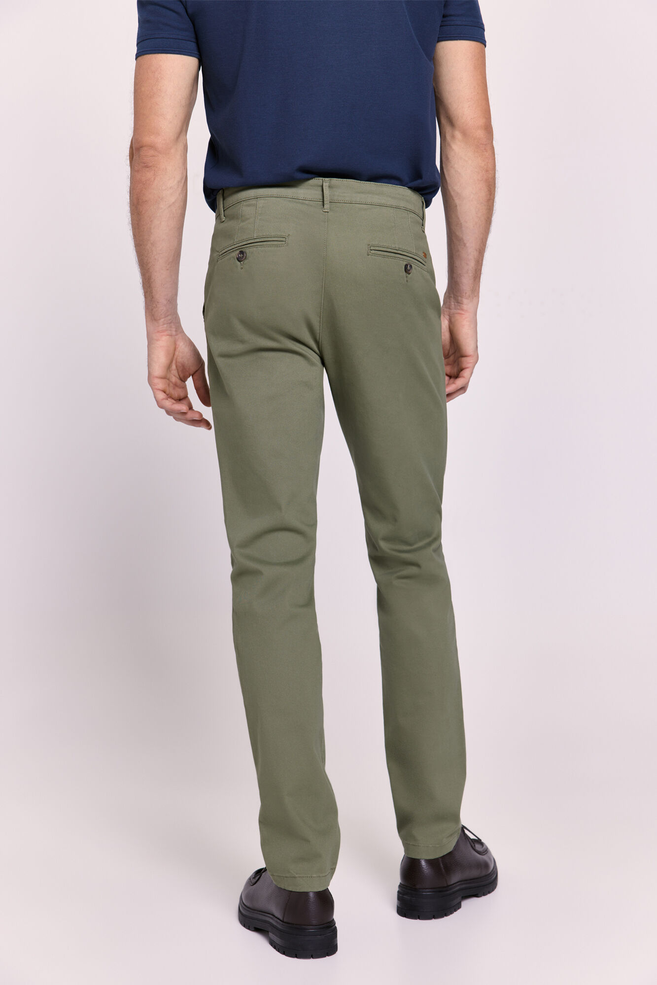 Milano Pantal&oacute;n chino slim fit Kaki Oscuro