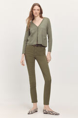 Milano Pantal&oacute;n ajustado color Kaki