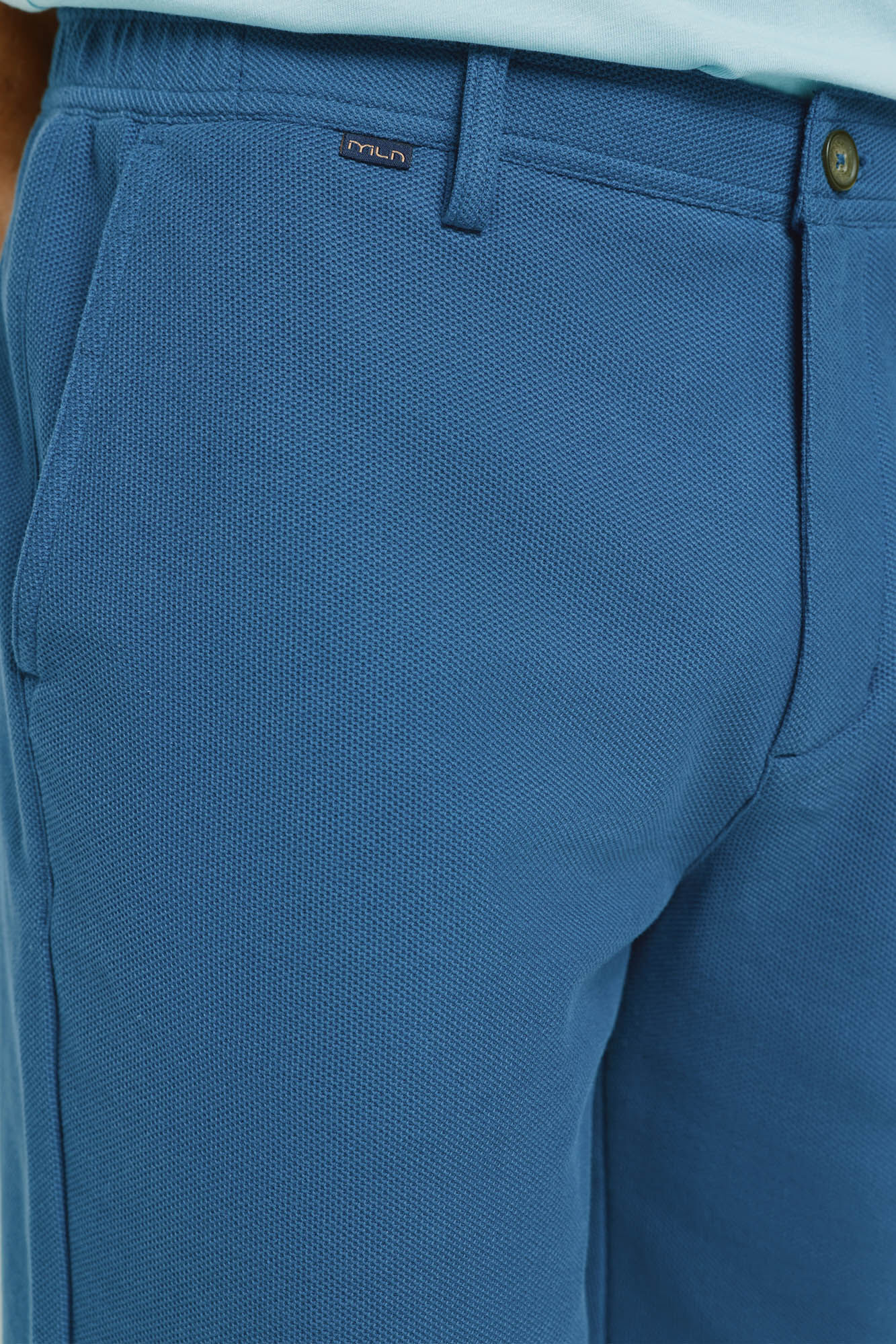 Milano Bermudas microestructura Azul Oscuro